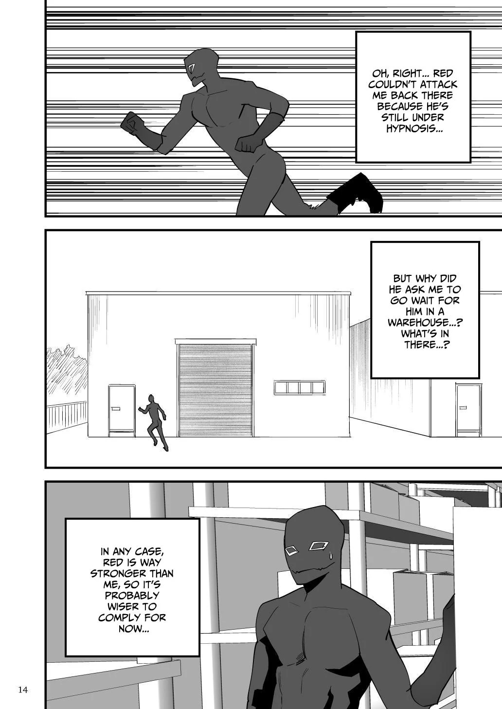 [Asakawaya (Asakawa Yuki)] Hero Red, Shitappa Sentouin ni Osujuu Saimin Sarete Shimau | The Red Hero, Enthralled By A Lowly Henchman [English] [Eddin] [Digital] - Page 15