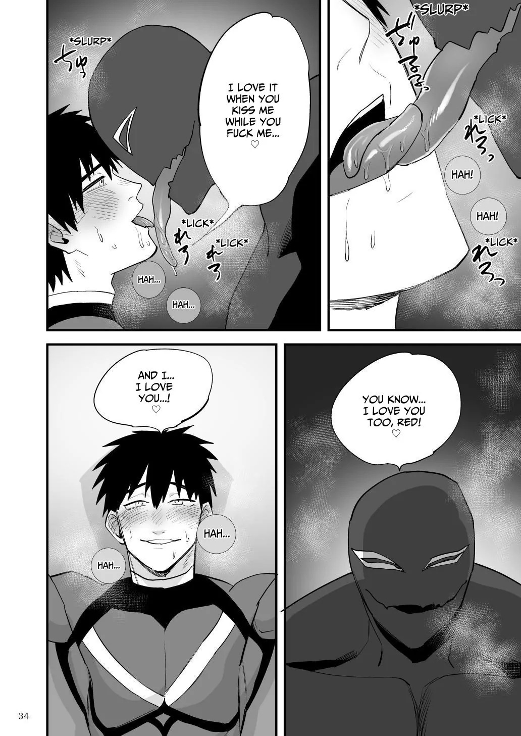 [Asakawaya (Asakawa Yuki)] Hero Red, Shitappa Sentouin ni Osujuu Saimin Sarete Shimau | The Red Hero, Enthralled By A Lowly Henchman [English] [Eddin] [Digital] - Page 35