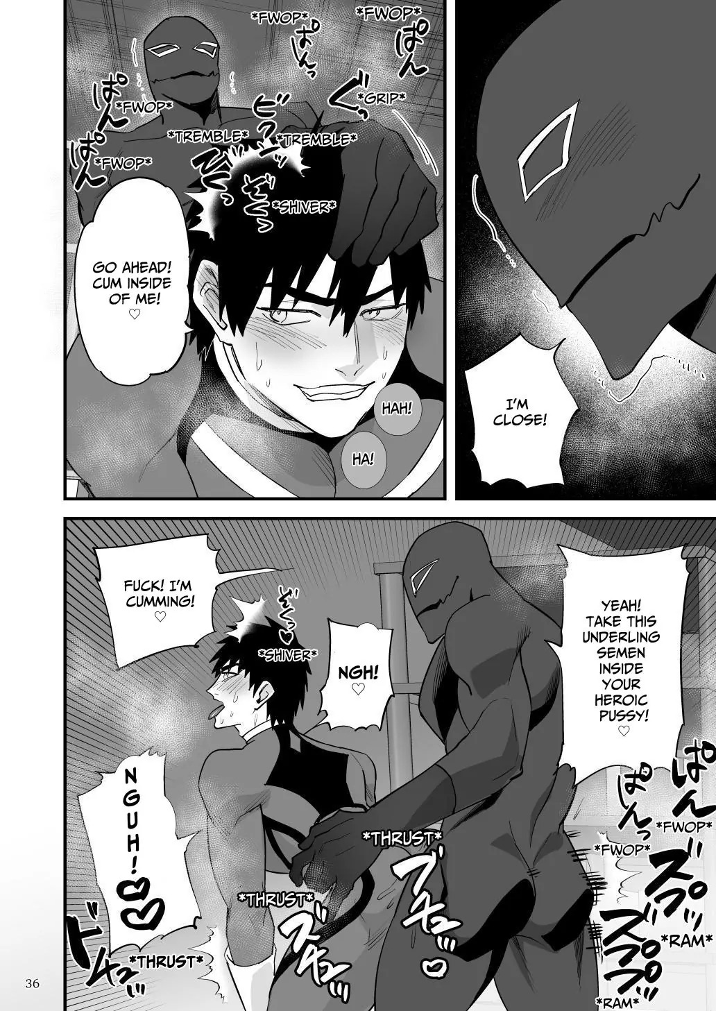 [Asakawaya (Asakawa Yuki)] Hero Red, Shitappa Sentouin ni Osujuu Saimin Sarete Shimau | The Red Hero, Enthralled By A Lowly Henchman [English] [Eddin] [Digital] - Page 37