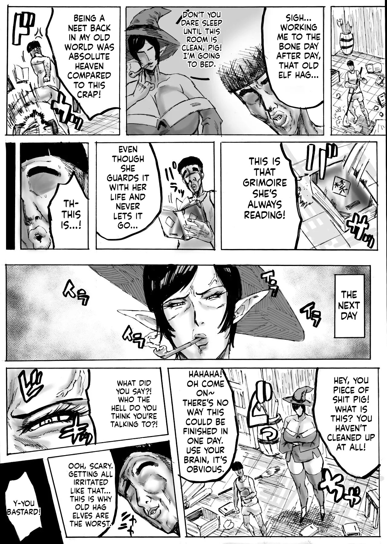 [Acesulfame Kei] Immortal Mature Woman: Living a Foreign World Cock Life with a Human-Despising Old Elf Bitch (English) - Page 3