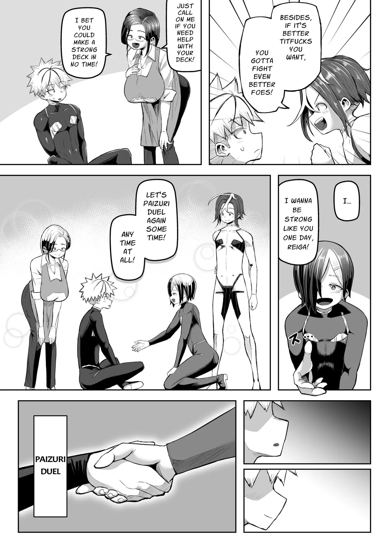 [Moriya (Tenkomori)] Paizuri Duel [English] - Page 58
