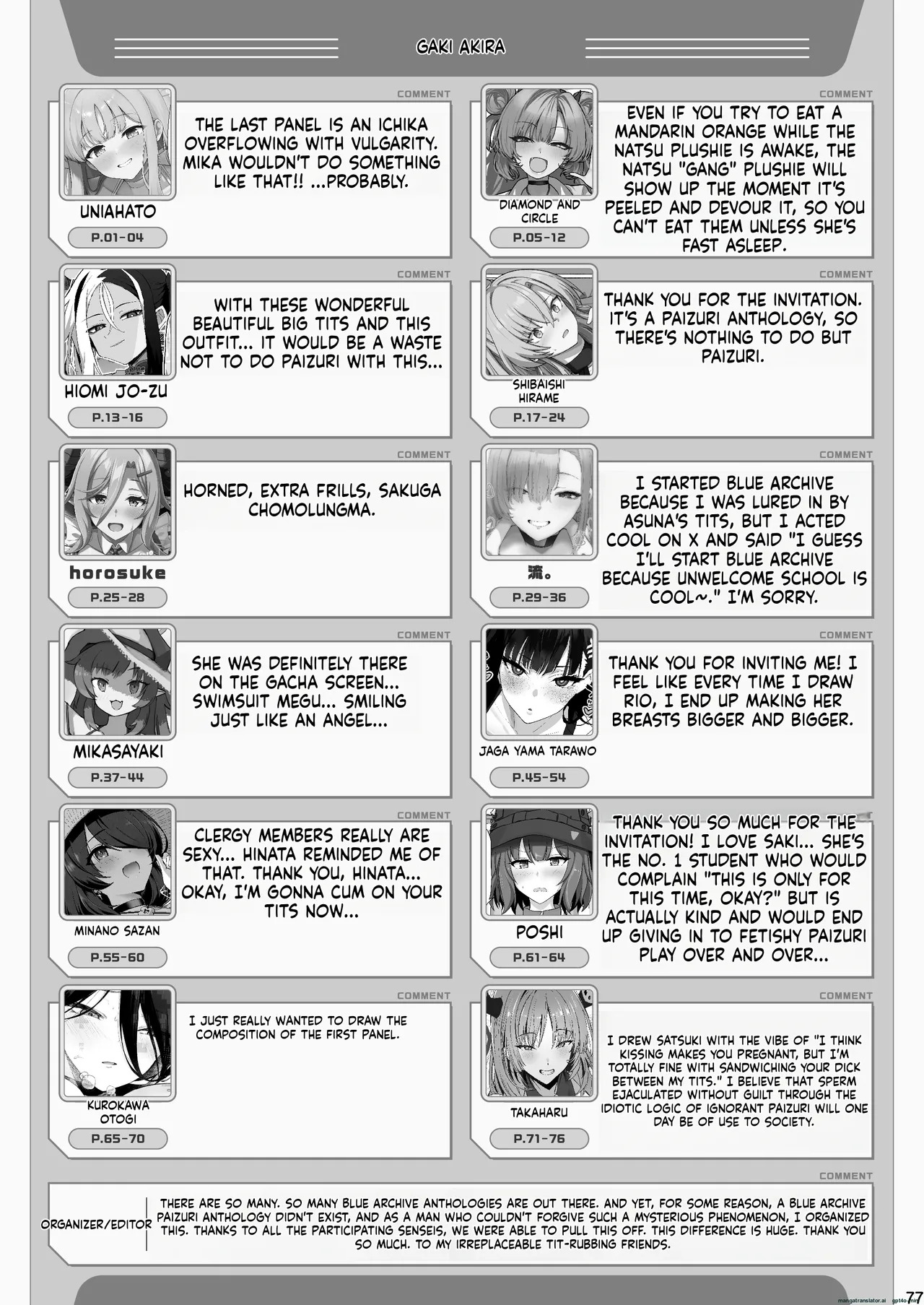 ブルアカパイズリ合同「ブルンデッカイブ」 - Page 79