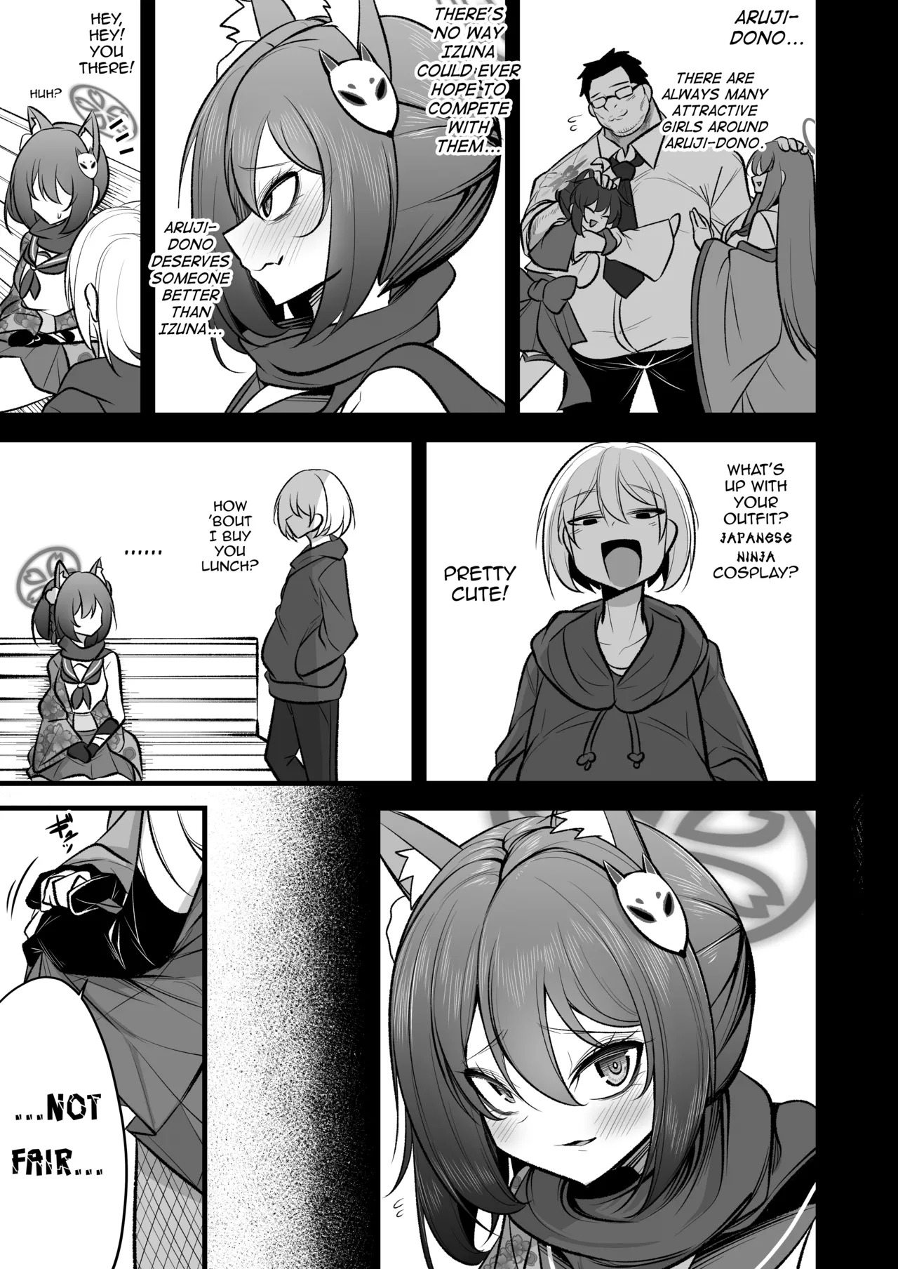 [Akagai (Mine Thrower)] Izuna-chan no Kareshi o Izuna-kun ni Shite Sensei no Kanojo ni Shite Ageru Gainen | The Concept of Turning Izuna-chan's Boyfriend Into Izuna-chan, Then Your Girlfriend (Blue Archive) [English] [mysterymeat3] [Digital] - Page 30