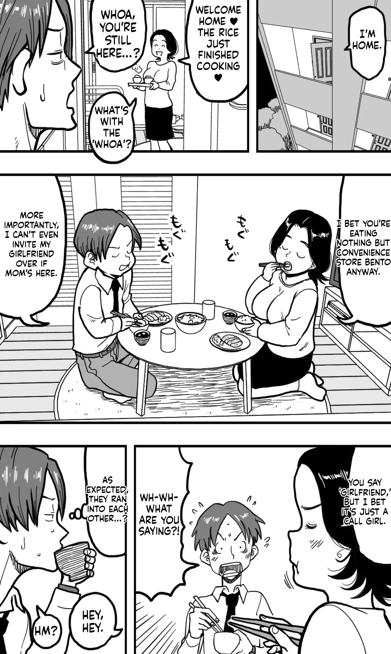 [polbockle] A drunk son mistakes his mother for a call girl and starts groping her huge breasts (English) - Page 31