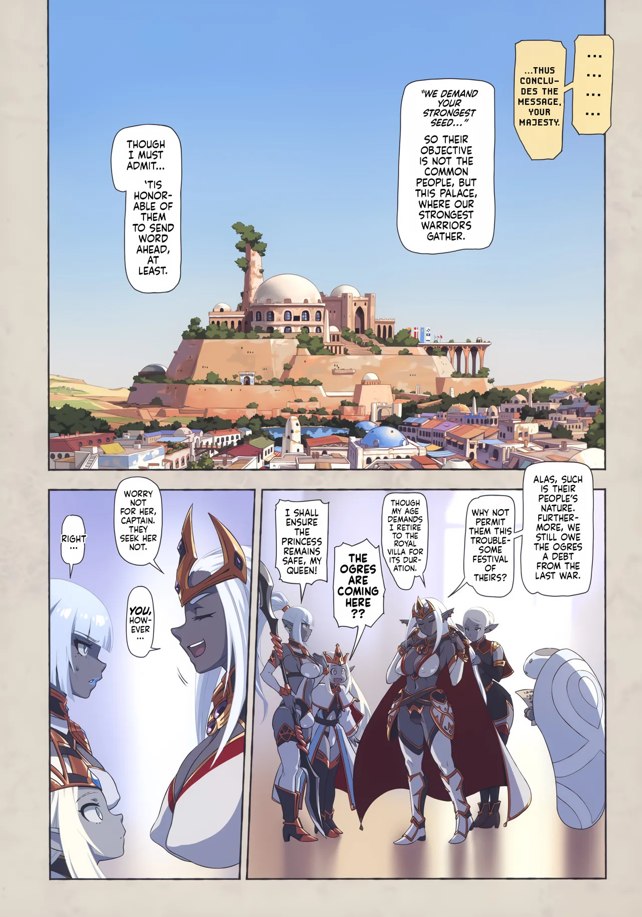 (C106) [M-ya (Mikoyan)] Ogre tai Dark Elf Soushuuhen Plus | Ogre Vs Dark Elf Omnibus Plus [English] - Page 3