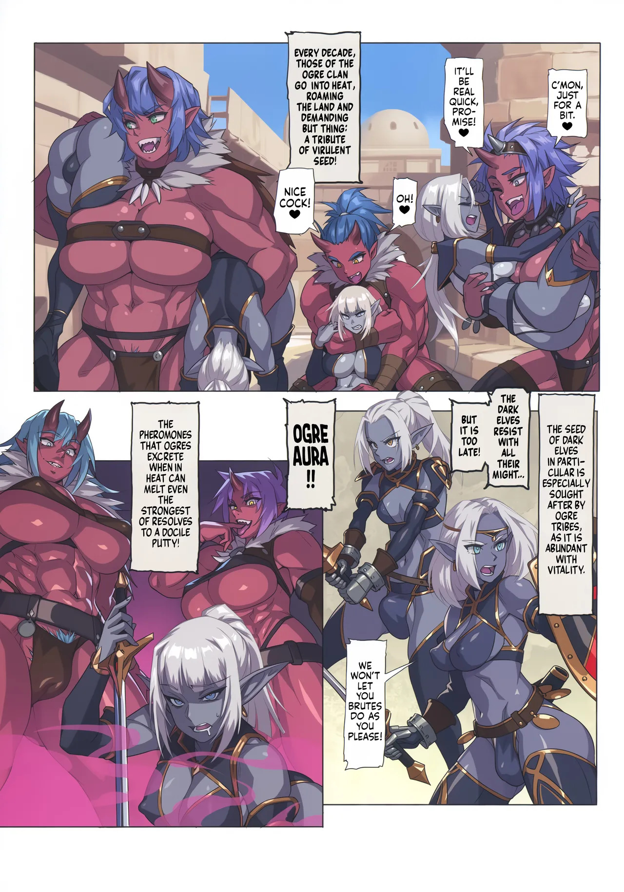 (C106) [M-ya (Mikoyan)] Ogre tai Dark Elf Soushuuhen Plus | Ogre Vs Dark Elf Omnibus Plus [English] - Page 6