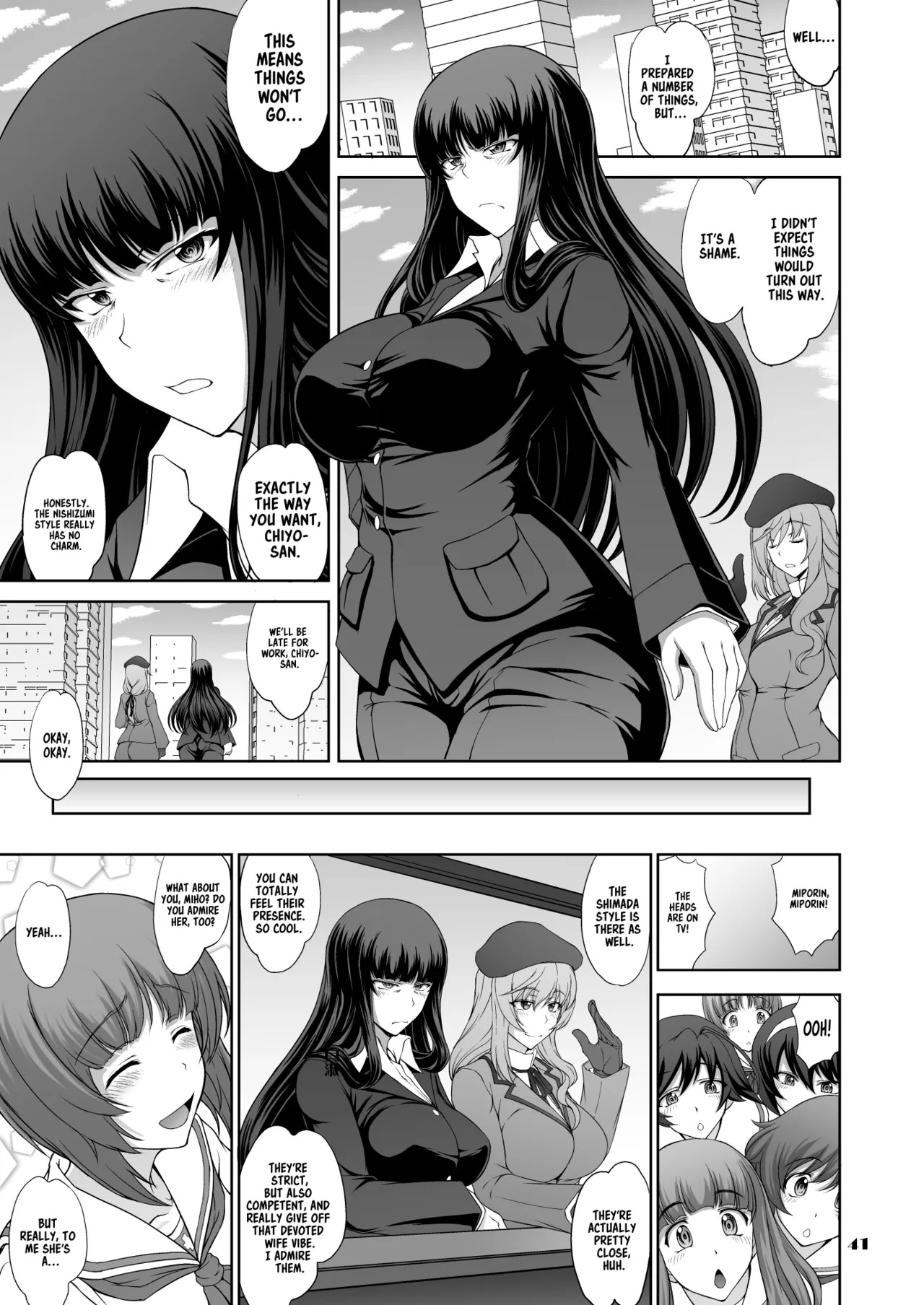 [Majimadou (Matou)] Iemoto no Hyakuya Taetara Soku Kaihou! Jikkyou Tanetsuke Namahaishin (Girls und Panzer) | Instant Freedom if The Head Survives For 100 Nights!! Live Commentary Breeding Livestream [English] [Sonarin迫] [Digital] - Page 41