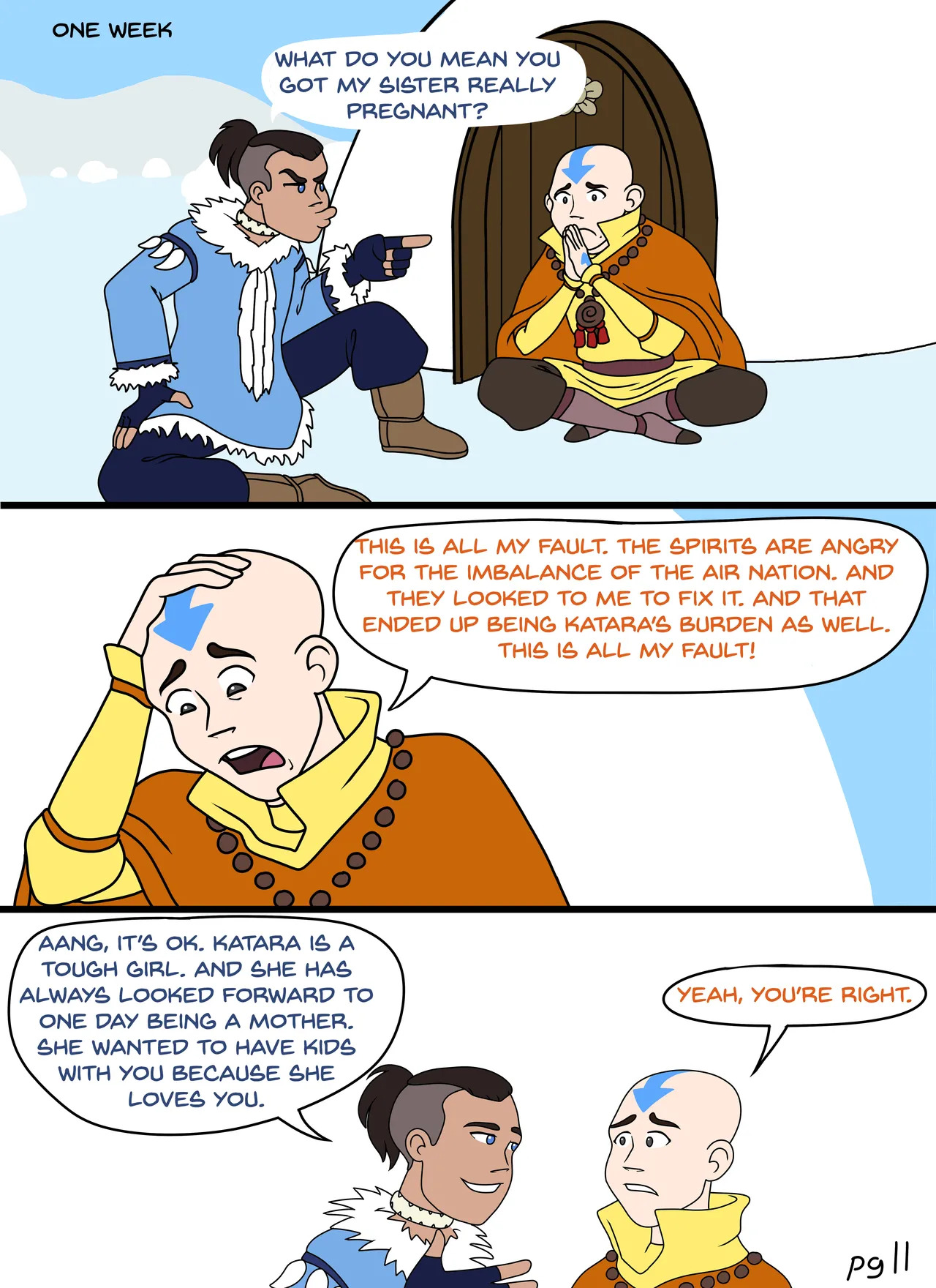 [TorrieWeebie3] Kataang Pregnancy Comic - Page 12