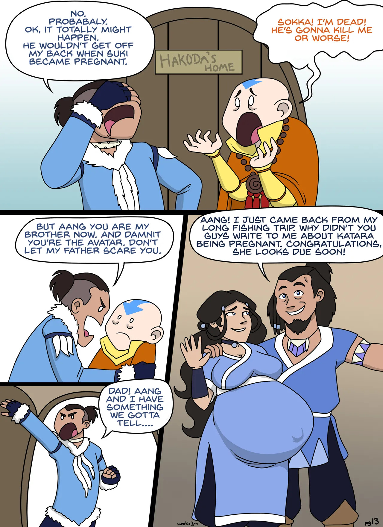 [TorrieWeebie3] Kataang Pregnancy Comic - Page 14