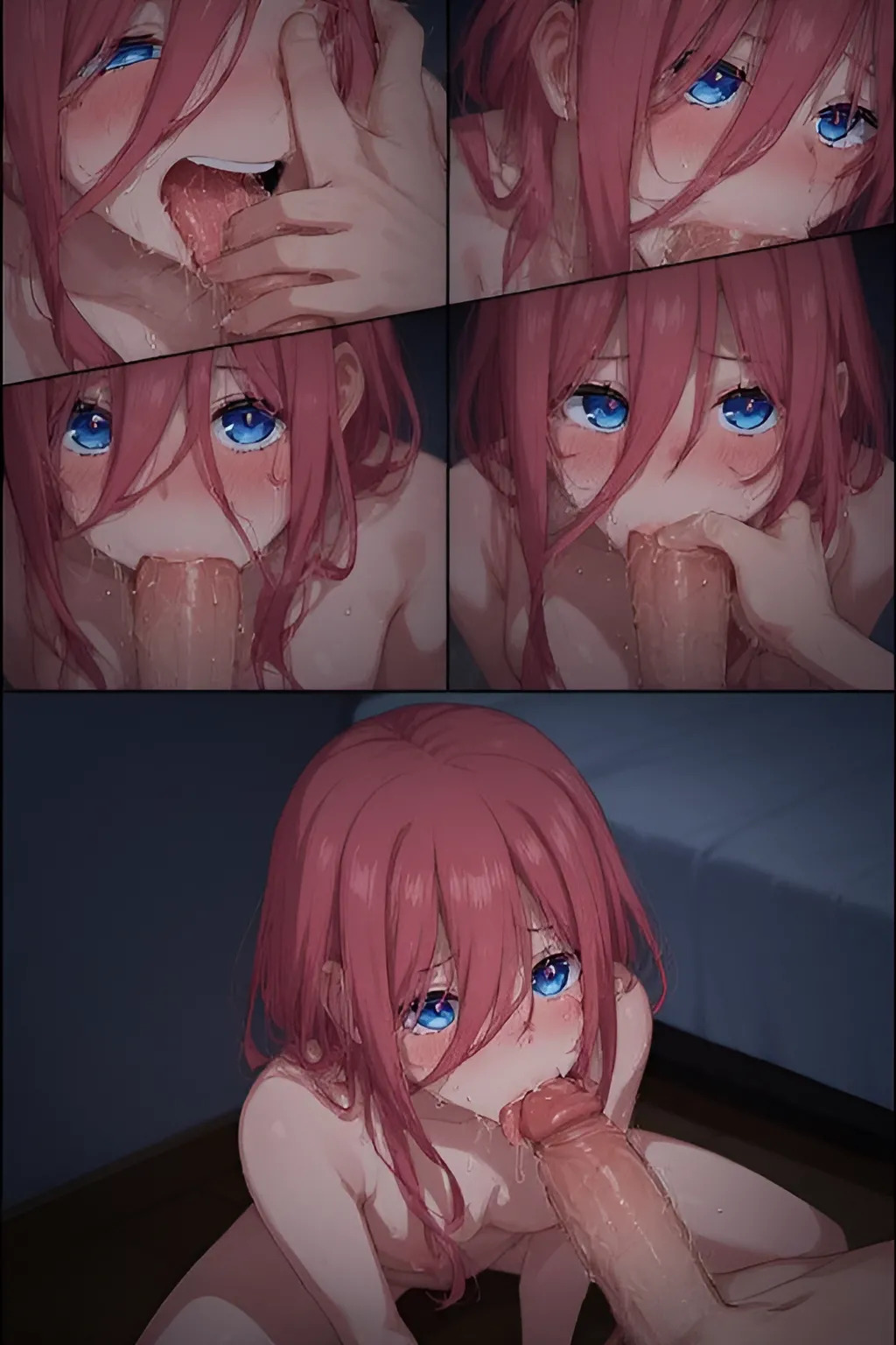 [Quintessential Secret] Nakano Miku's Secret Night ~ [ai generated comic] - Page 19