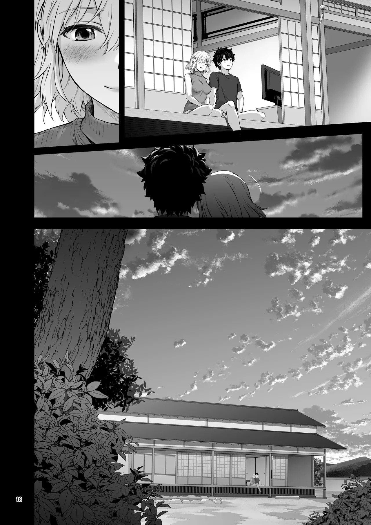 [Chabashira Chainsaw (Chacharan)] Niizuma Jeanne to Aru Natsu no Hi - On a hot summer day we made love (Fate/Grand Order) [Digital] - Page 39
