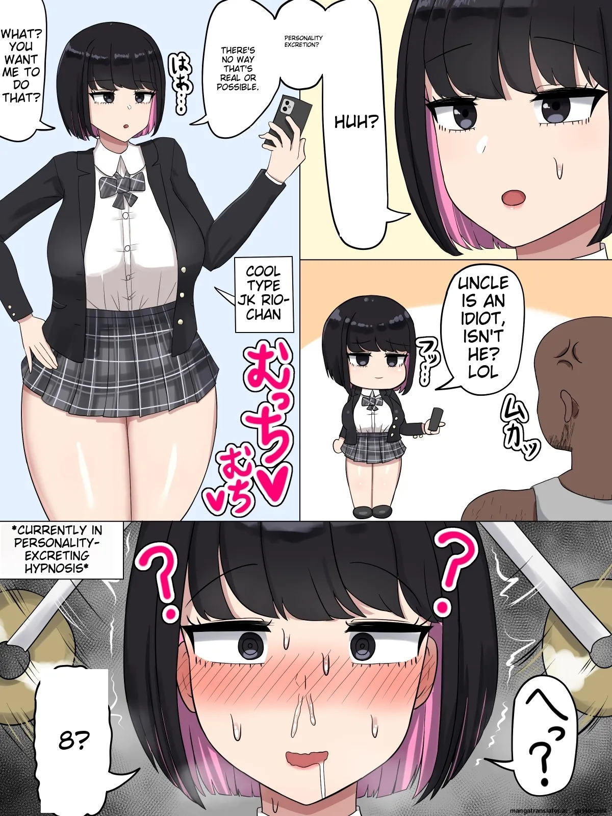 [Tanechikoya (Tanehijiri)] Cool-kei JK Rio-chan ~Sochin to Dekachin no Hannou no Chigai~ [MTL] - Page 23