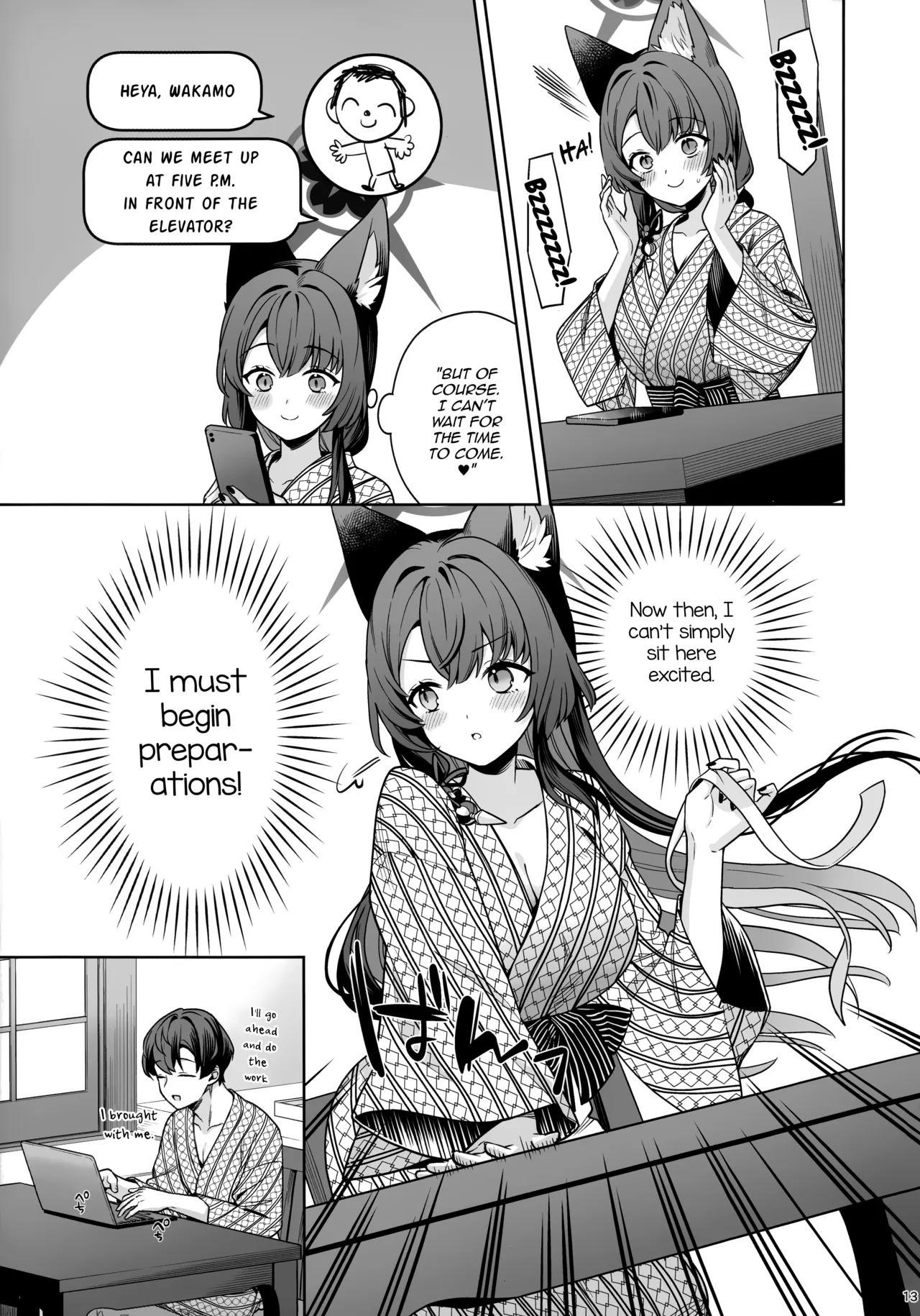 (C107) [NOMIYAGUMI (Ichinomiya)] Junjou Renjou Hatsujou Kitsune -5- | Pure Lovestruck Fox in Heat -5- (Blue Archive) [English] [mysterymeat3] - Page 12