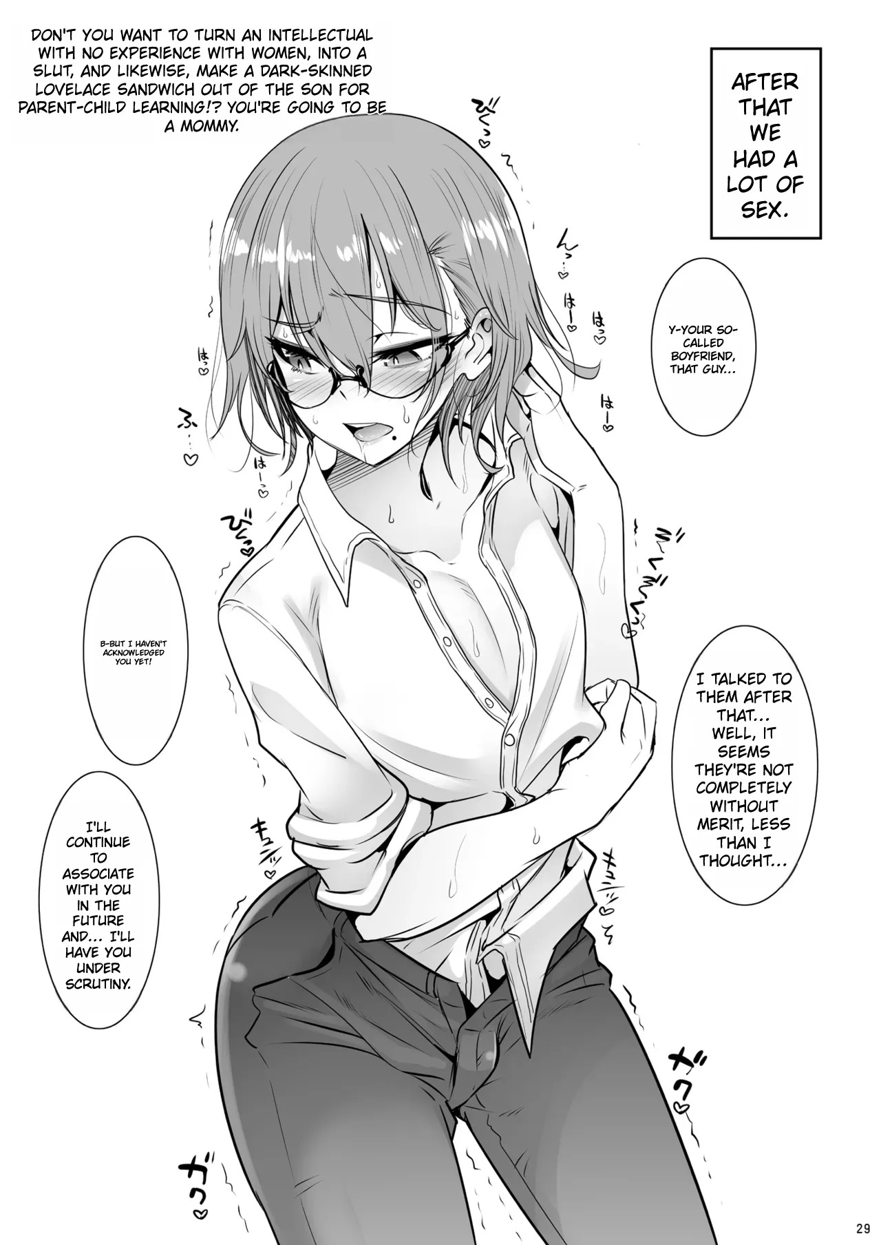 [EGO DANCE (Nanamatsu Kenji)] Otonari-san ga Jitsu wa Ecchi na Mesu Onii-san deshita [English] [Digital] - Page 28