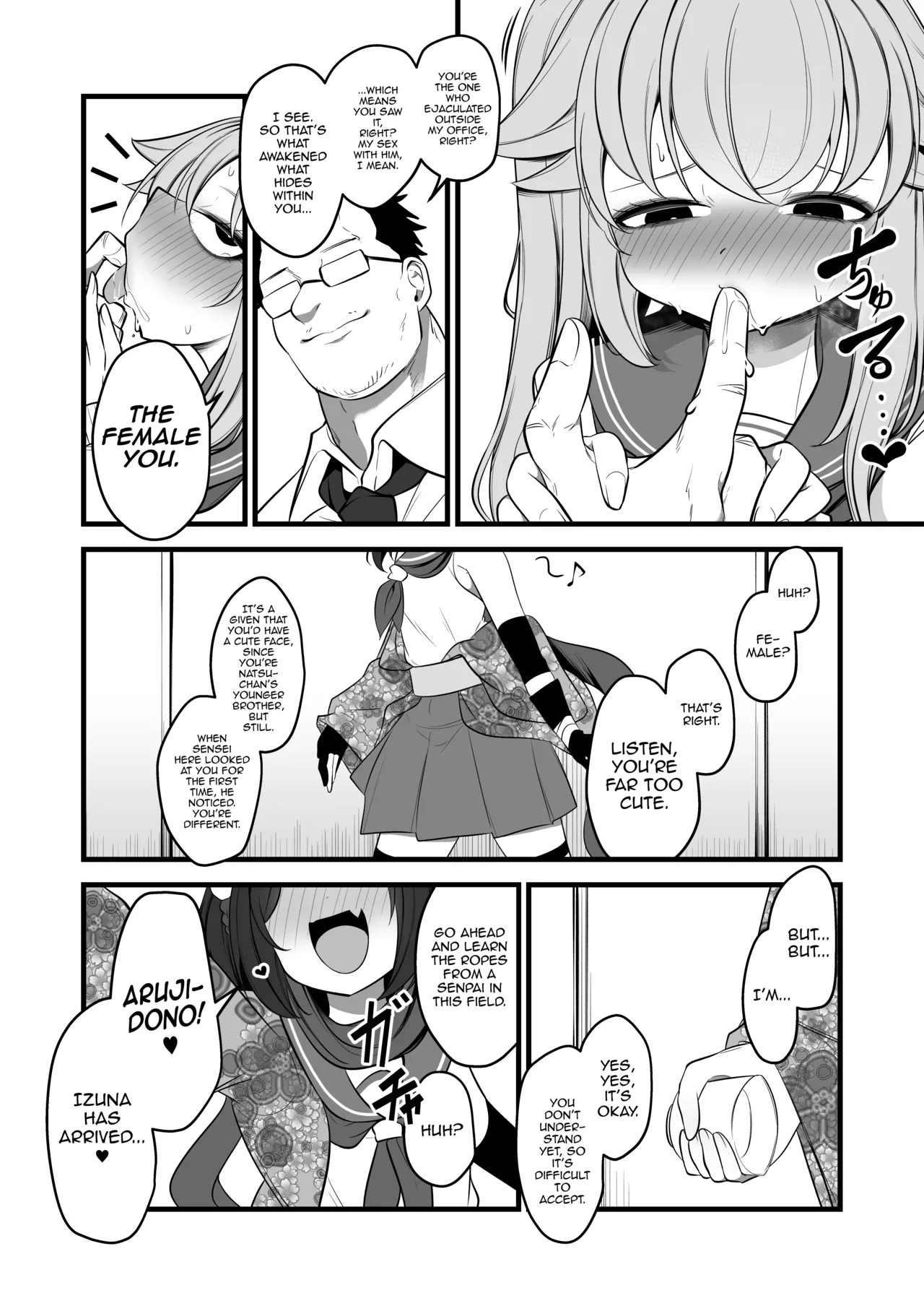 [Akagai (Mine Thrower)] Natsu no Otouto ga Natsu toshite Sensei ni Dakareru Gainen | The Concept of Natsu's Little Brother Getting Fucked by Sensei as Natsu (Blue Archive) [English] [mysterymeat3] [Digital] - Page 12