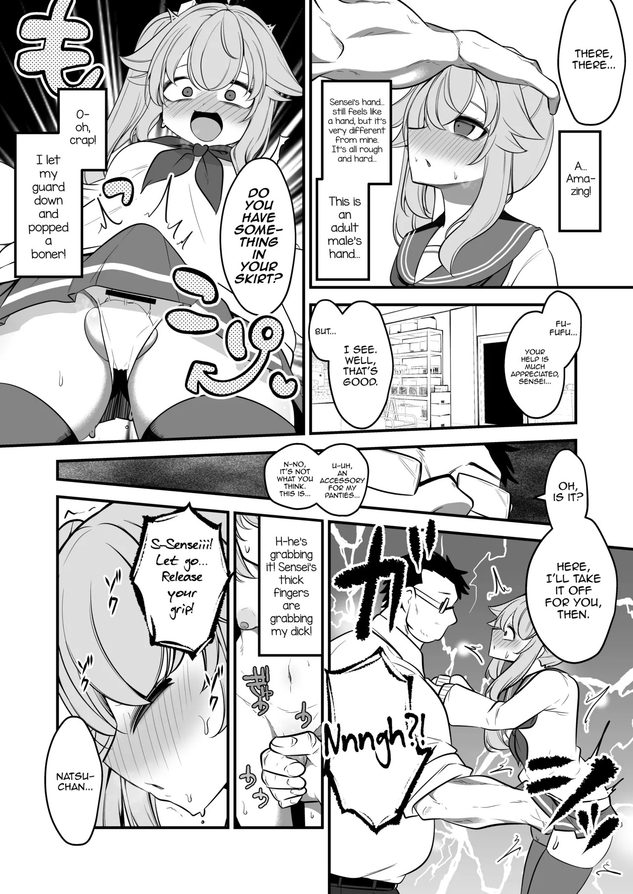 [Akagai (Mine Thrower)] Natsu no Otouto ga Natsu toshite Sensei ni Dakareru Gainen | The Concept of Natsu's Little Brother Getting Fucked by Sensei as Natsu (Blue Archive) [English] [mysterymeat3] [Digital] - Page 9