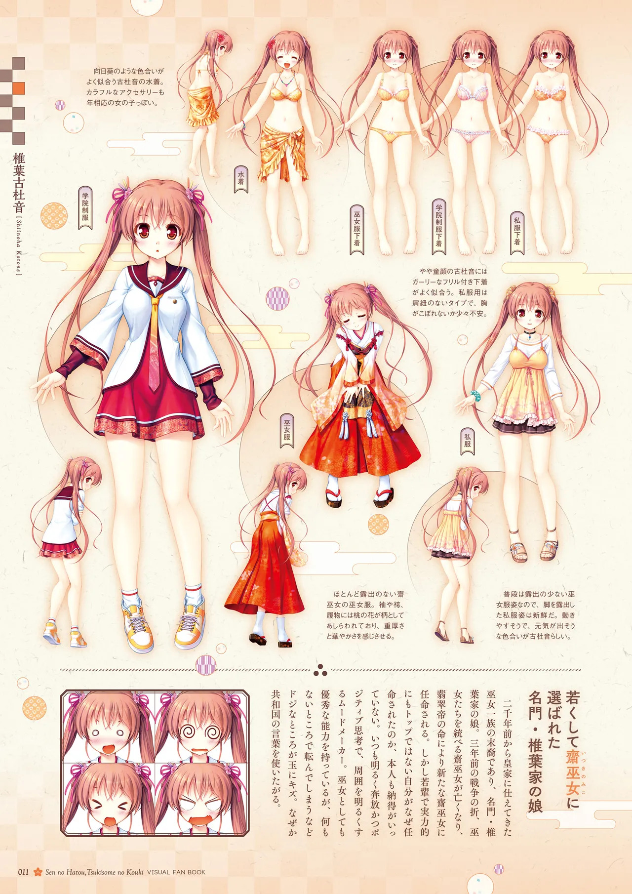 Sen no Hatou, Tsukisome no Kouki Visual Fanbook [Digital] - Page 12