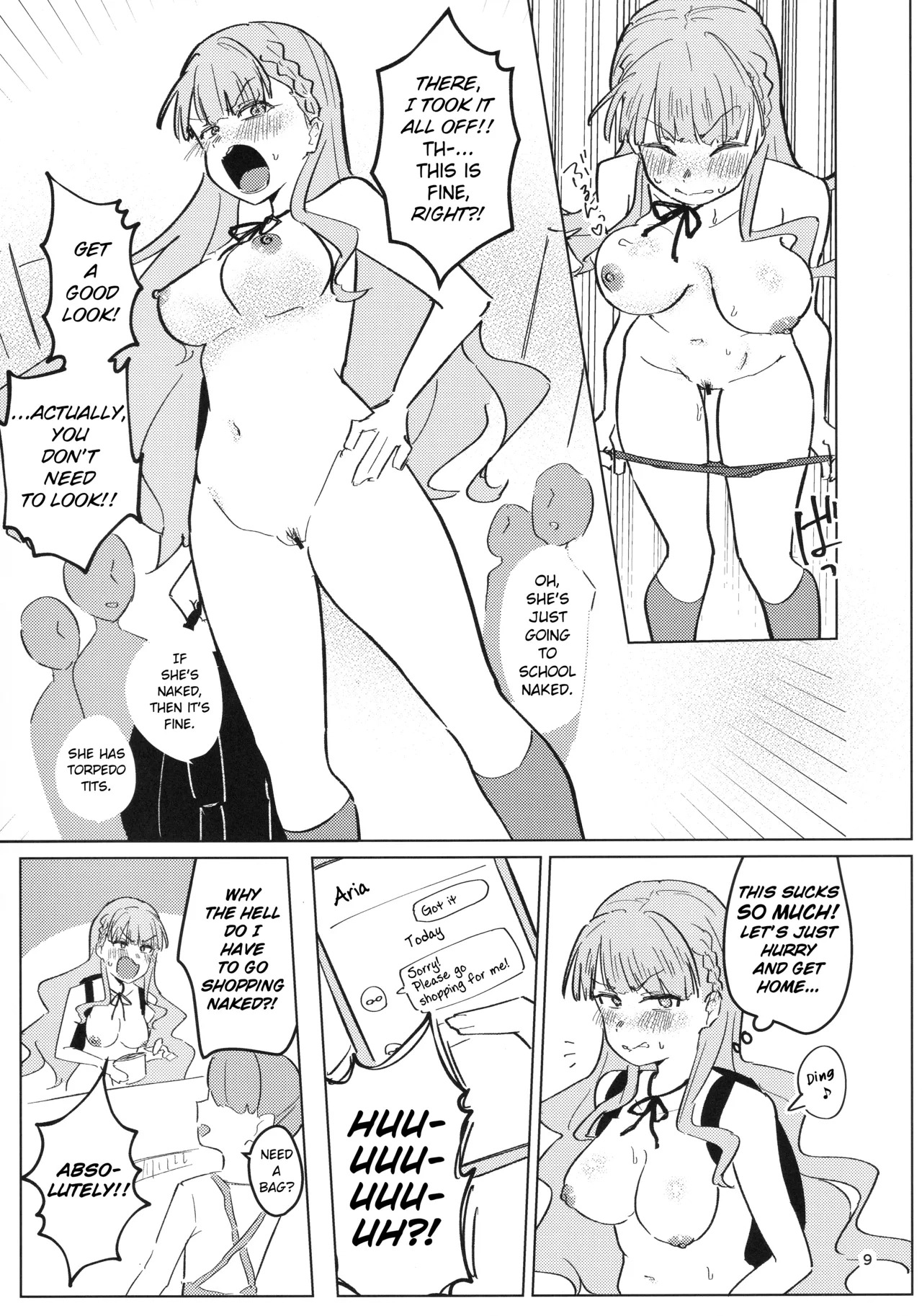(C107) [Ujita Honpo (Ujita Hajime)] Zenra Toukou ga Standard desu | Going to School Naked is the Standard (Love Live! Superstar!!) [English] - Page 10