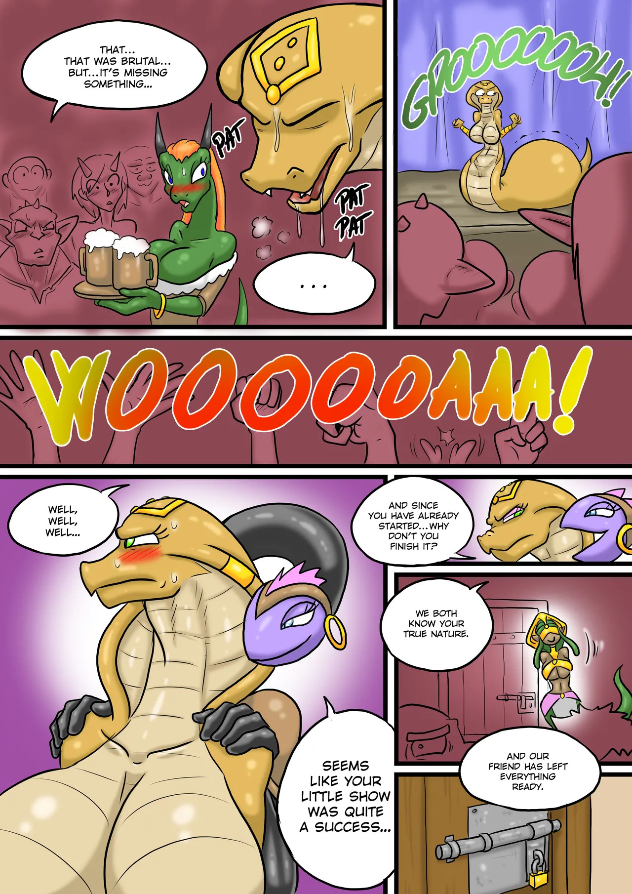 [Natsumemetalsonic] Voracious Quest Cobra Lamia (Color/Black & White) - Page 12