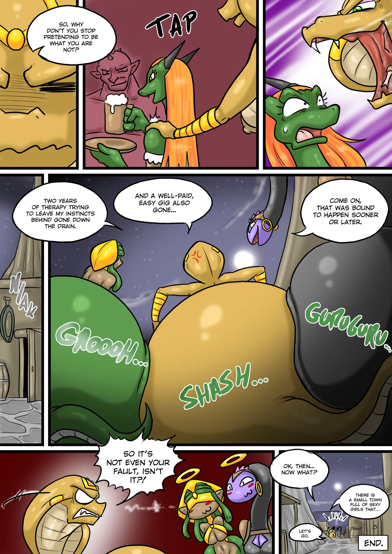 [Natsumemetalsonic] Voracious Quest Cobra Lamia (Color/Black & White) - Page 13