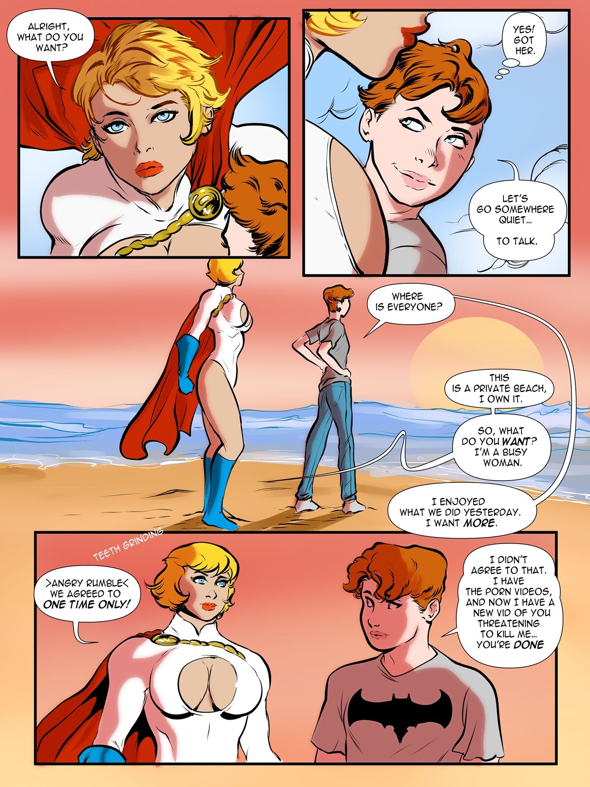 [Metrinome] Power Girl Blackmailed (DC Comics) - Page 13