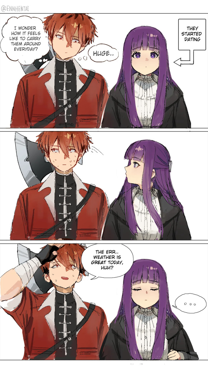 [Enn Hentai, Fake Enn] Fern X Stark 1 - Fern is Impatient