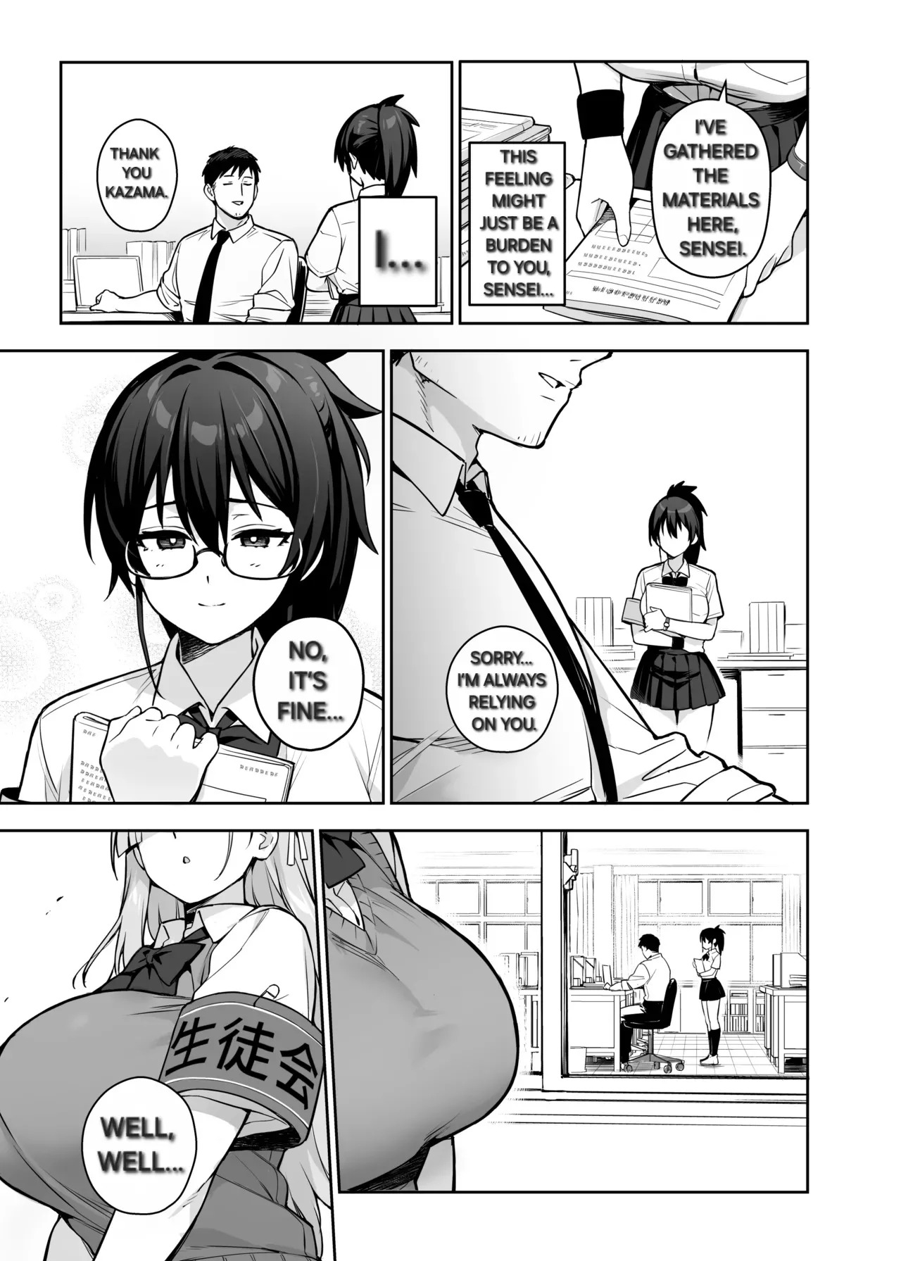 [TRY&Hougen Futari Shakai (TRY Hougen)] Atarashii Fuuki Iinchou wa Kyonyuu Sugiru Ken 3 | The New Disciplinary Committee President is Way Too Busty Part 3 [English] [Alyssaquenn] [Digital] - Page 35