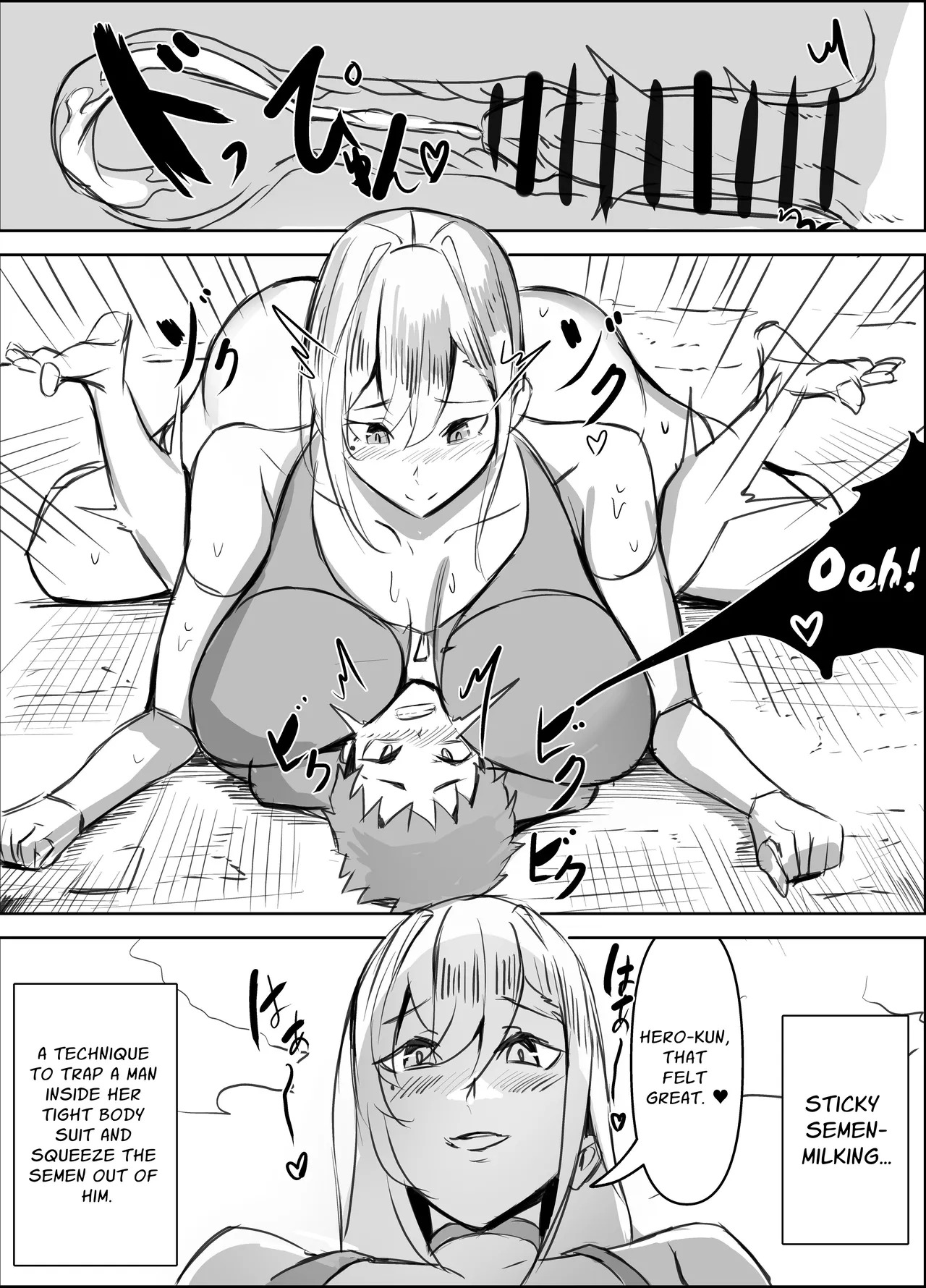 [Honyuubin (Tikubin)] Micchaku Sakusei Mama Kaijin | Body-Tight Cumsucking Mama Monster [English] [Penguin Piper] - Page 9