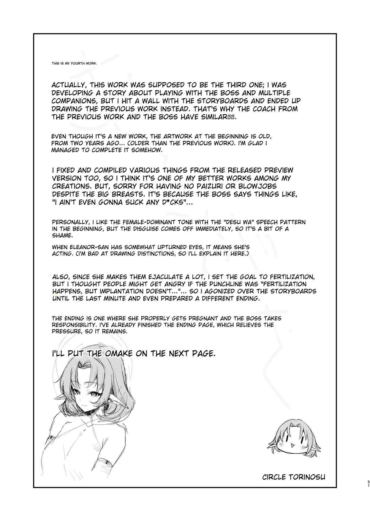 [Torinosu (Shingo.)] Dosukebe Bakunyuu Elf Mahoutsukai 108-sai to Namahame Koubi o Suru Hanashi。| A Story About Having Raw Sex With a 108-year-old Lewd, Busty Elf Mage. [English] [MTL] - Page 51