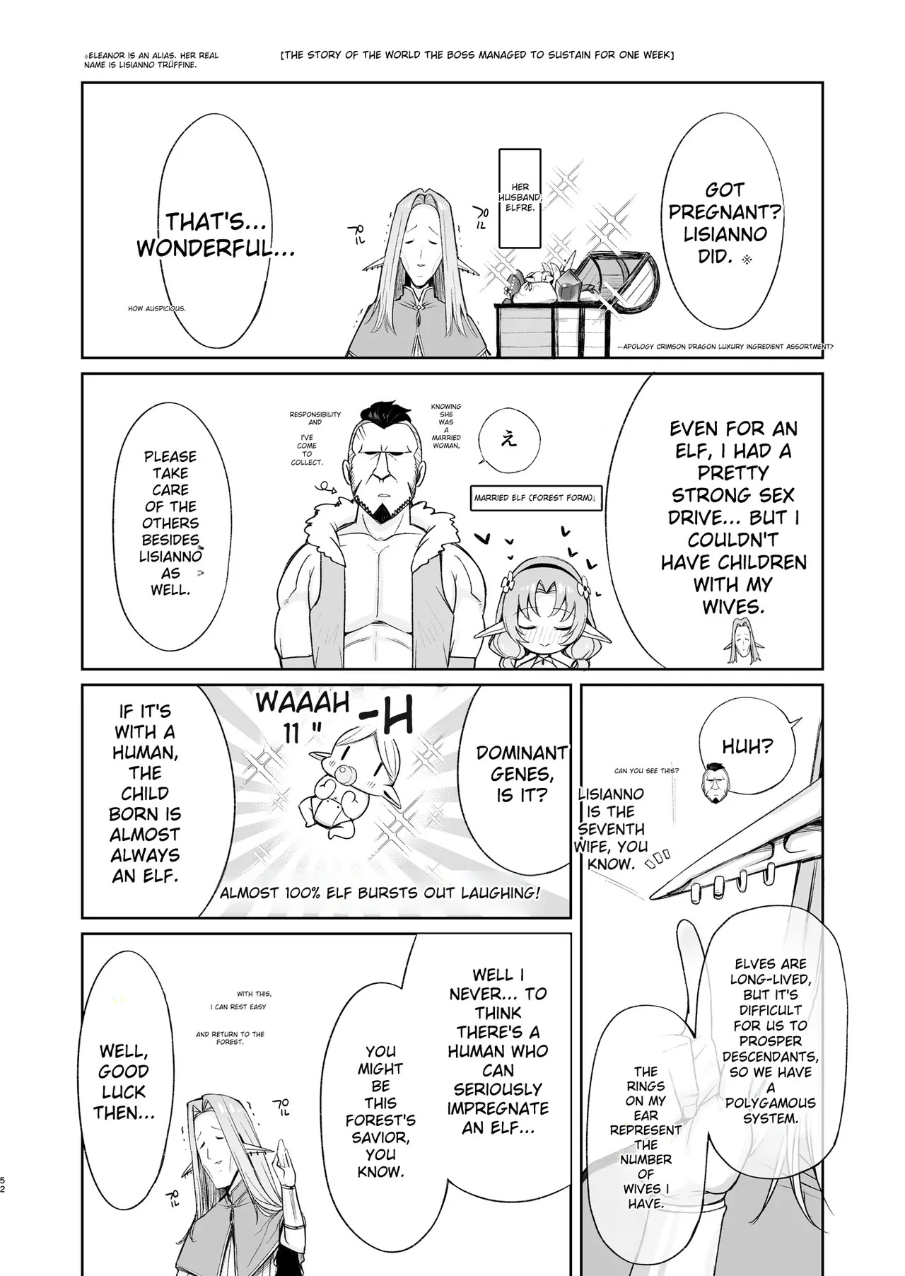 [Torinosu (Shingo.)] Dosukebe Bakunyuu Elf Mahoutsukai 108-sai to Namahame Koubi o Suru Hanashi。| A Story About Having Raw Sex With a 108-year-old Lewd, Busty Elf Mage. [English] [MTL] - Page 52