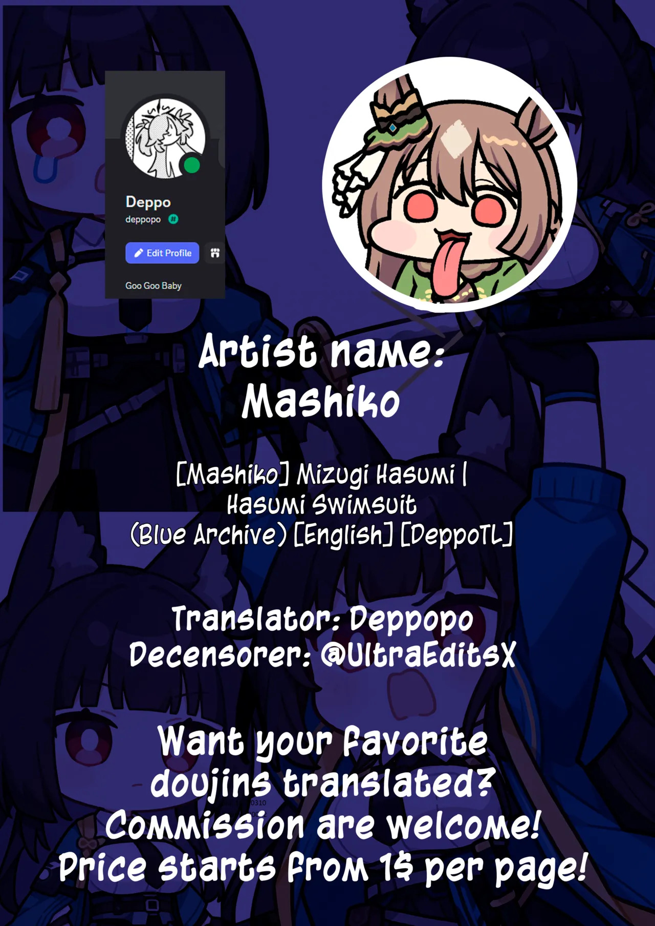 [Mashiko] Mizugi Hasumi | Hasumi Swimsuit (Blue Archive) [Decensored] [English] [DeppoTL] - Page 11