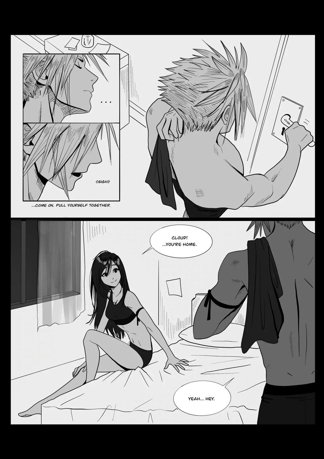 [Safaia🦋] Cloud x Tifa comic - Post-ACC ch.1-2 (Final Fantasy VII) - Page 15