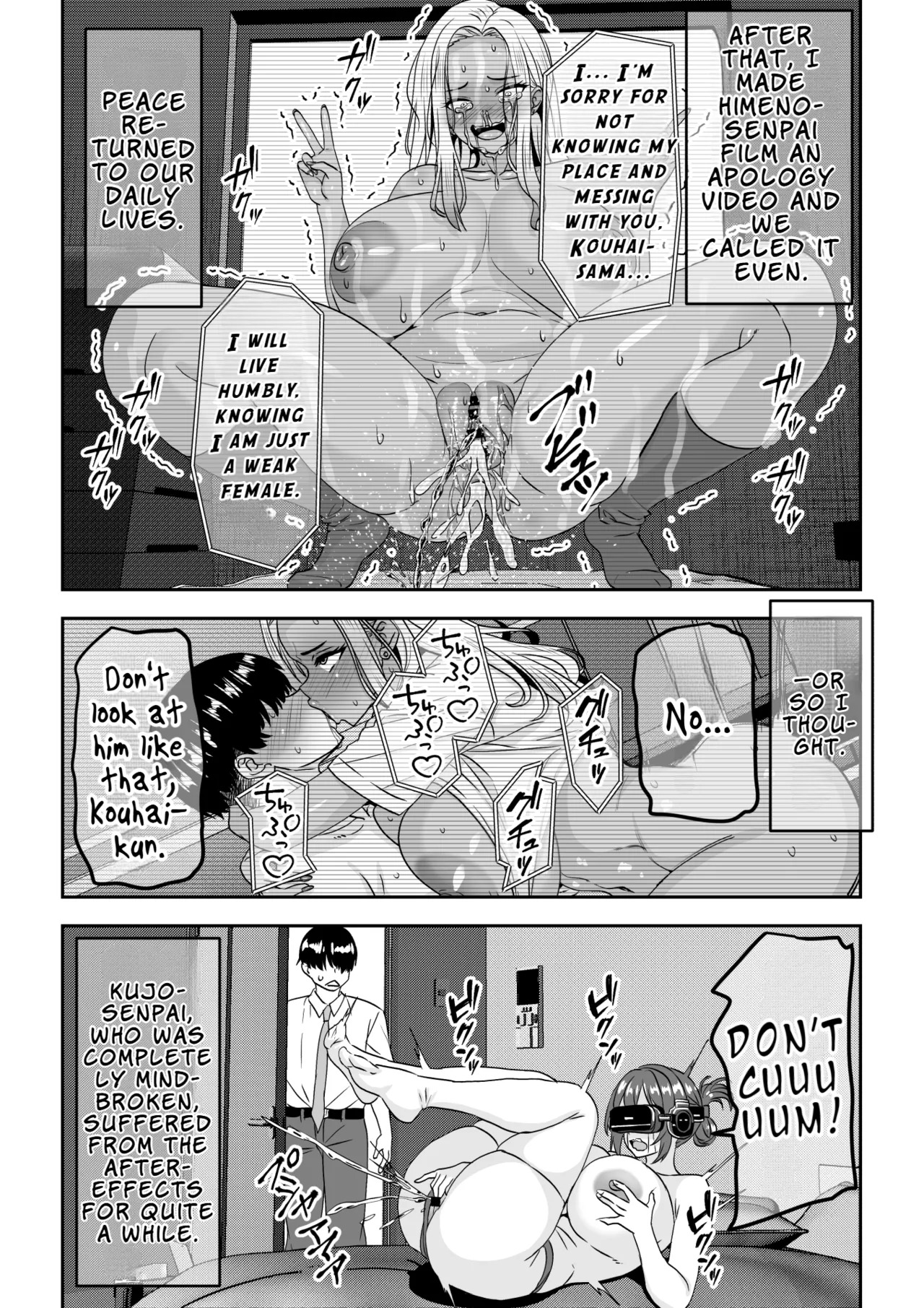 [Waribashi Kouka] "Teisou Gyakuten" Choushi ni Notta Ouji-sama-kei no Senpai, Netorarete Goukyuu Nouhakai Akume o Hirou shite shimau | Chastity Reversal — The Overconfident Prince‑like Senpai Ends Up Being Cheated On and Exposes a Breakdown-Level Crying Meltdown [English] [LKK•Scans] - Page 35