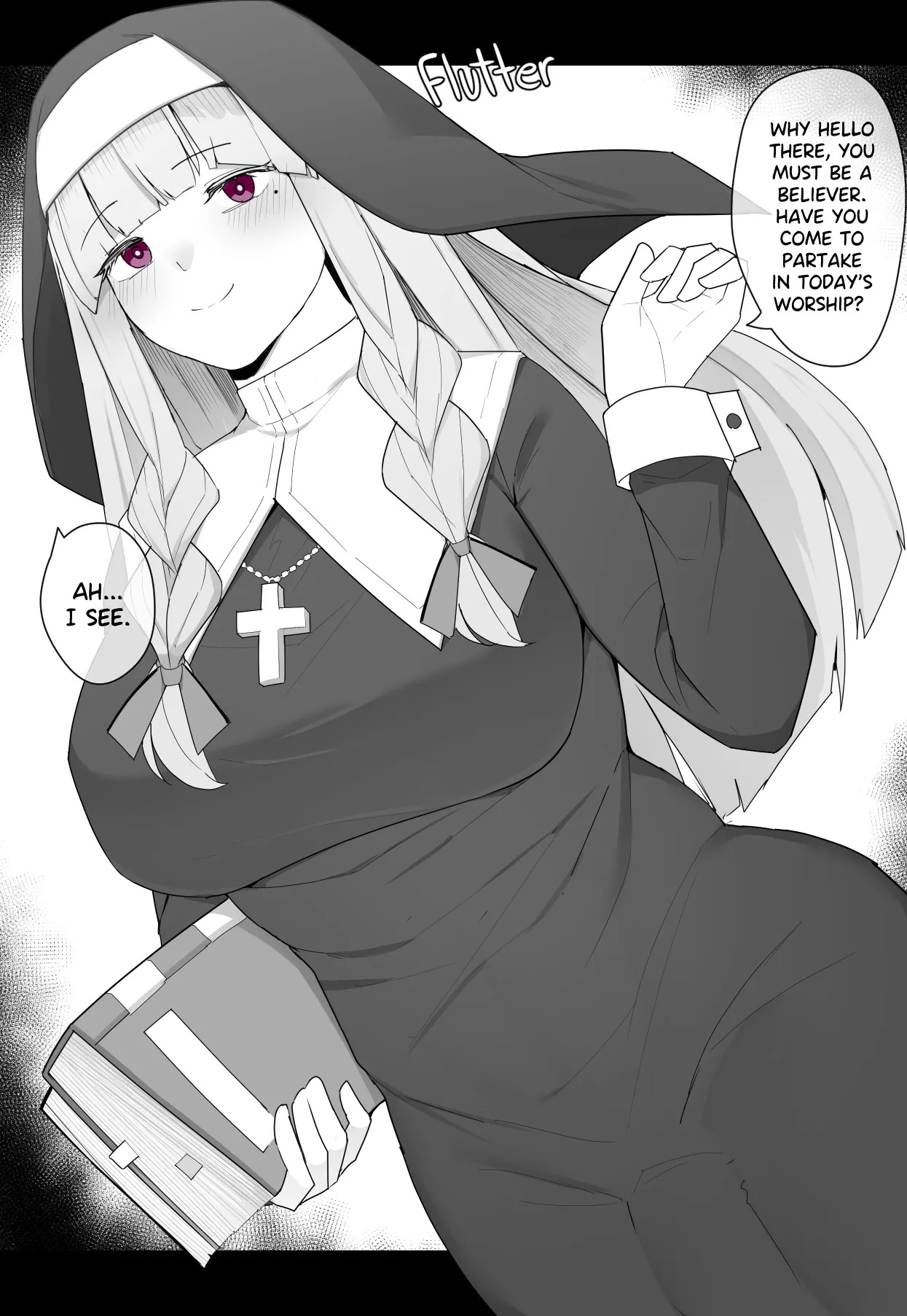 [Kassai] Baptized by a Futanari Nun - Page 27