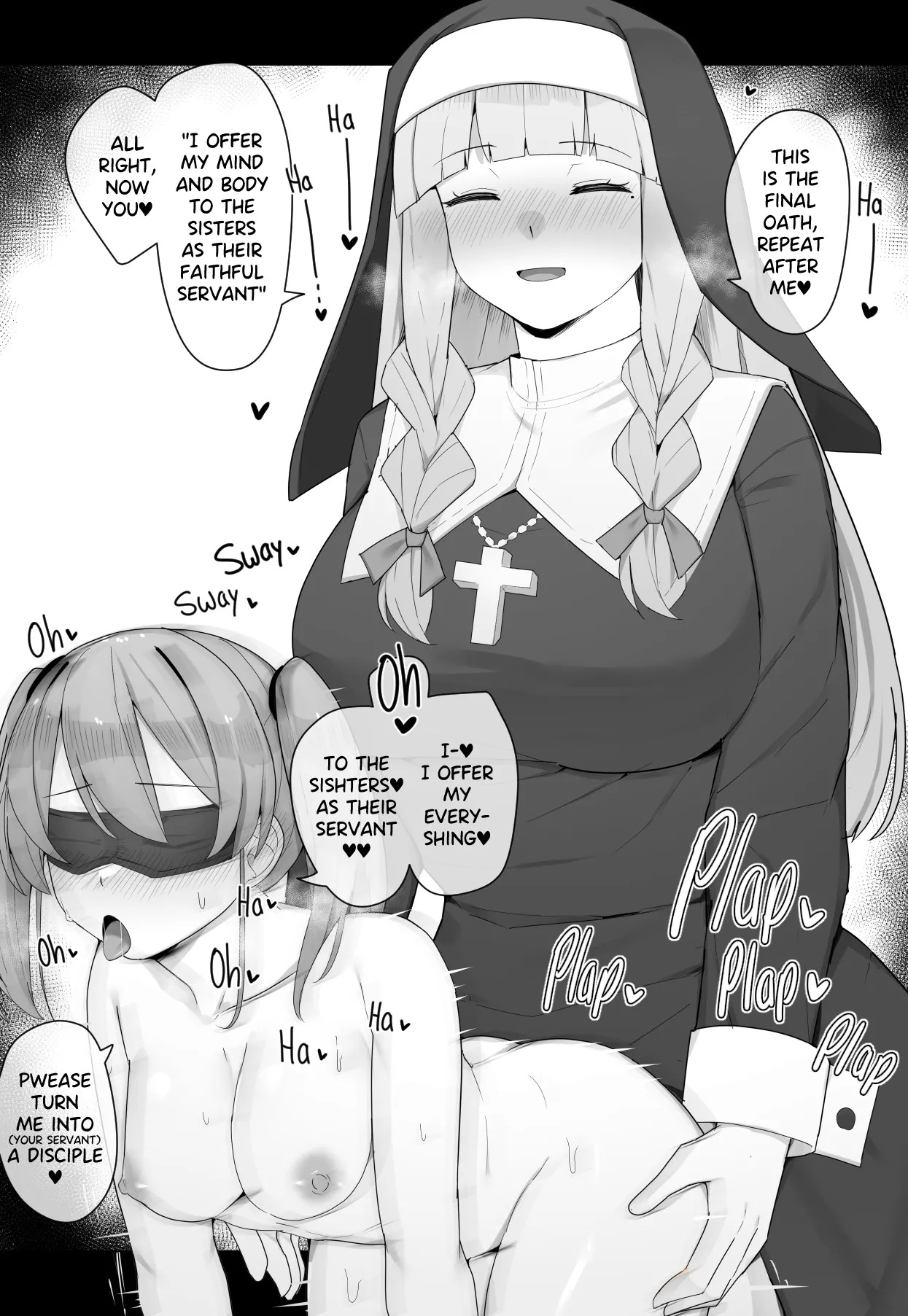 [Kassai] Baptized by a Futanari Nun - Page 38