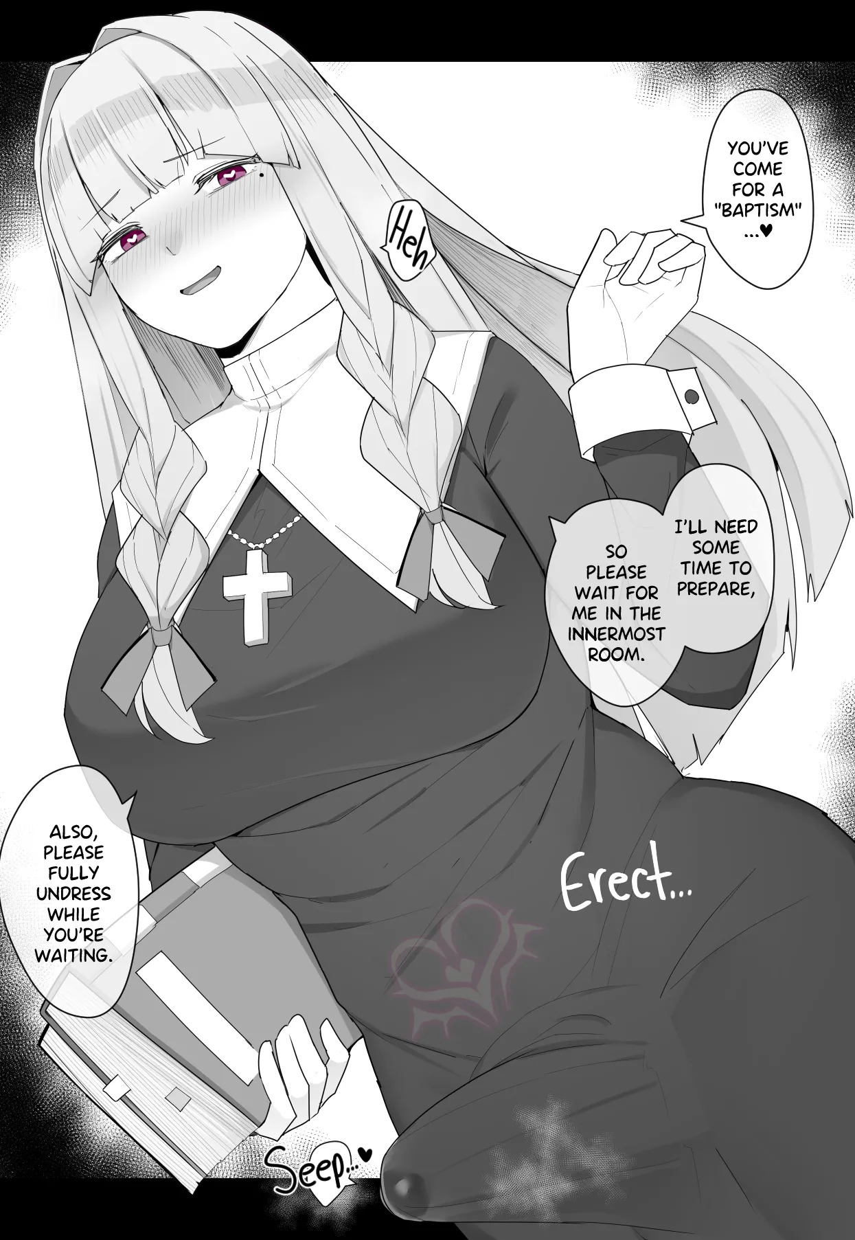 [Kassai] Baptized by a Futanari Nun - Page 41