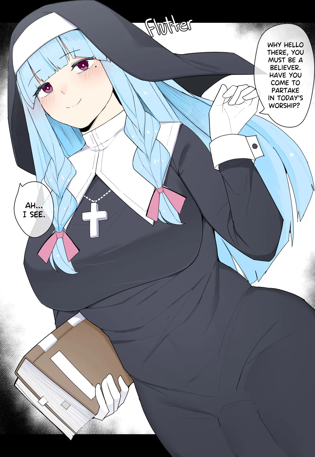 [Kassai] Baptized by a Futanari Nun - Page 53