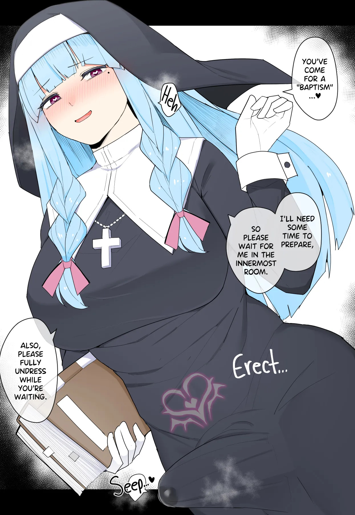 [Kassai] Baptized by a Futanari Nun - Page 54
