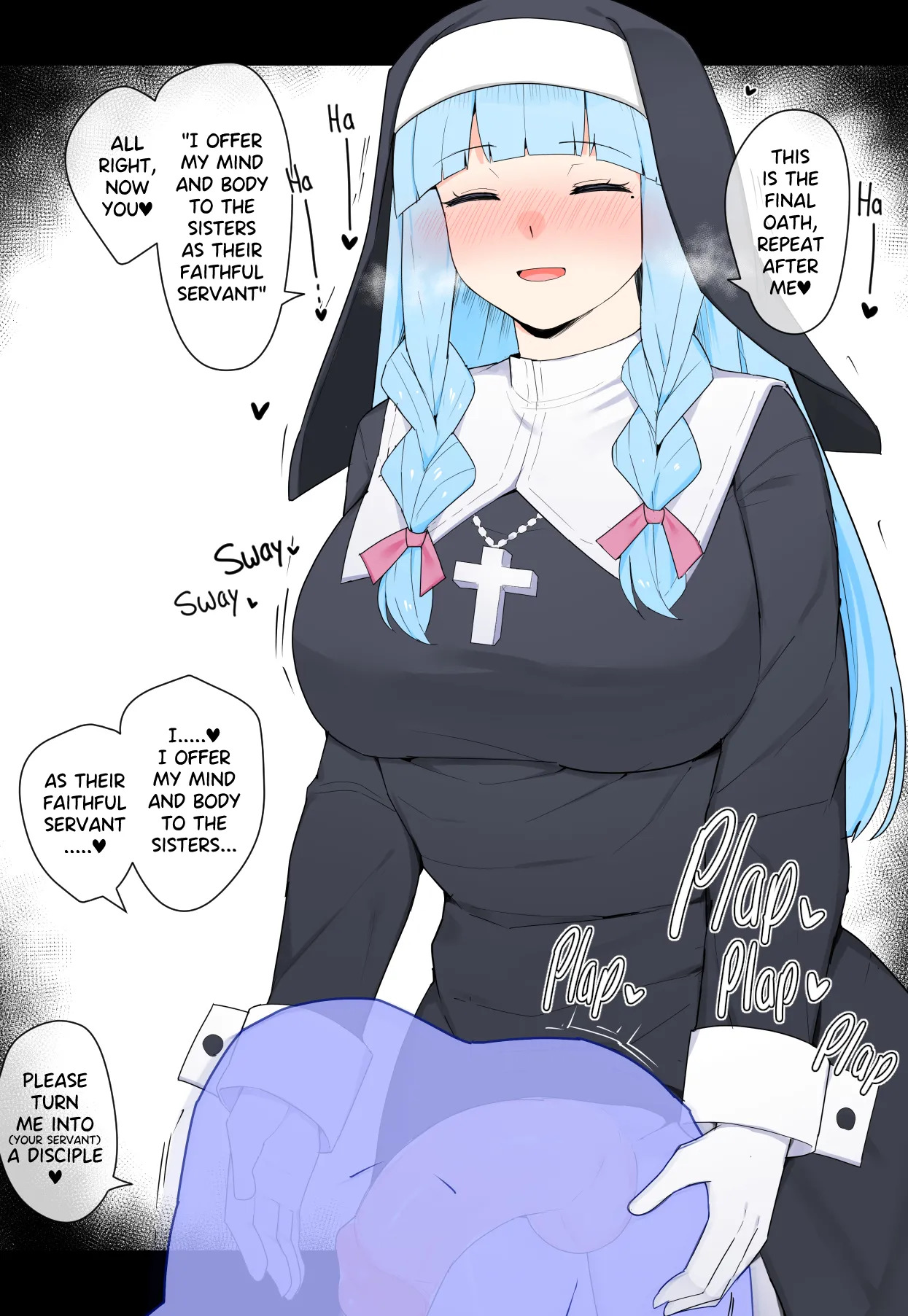 [Kassai] Baptized by a Futanari Nun - Page 64