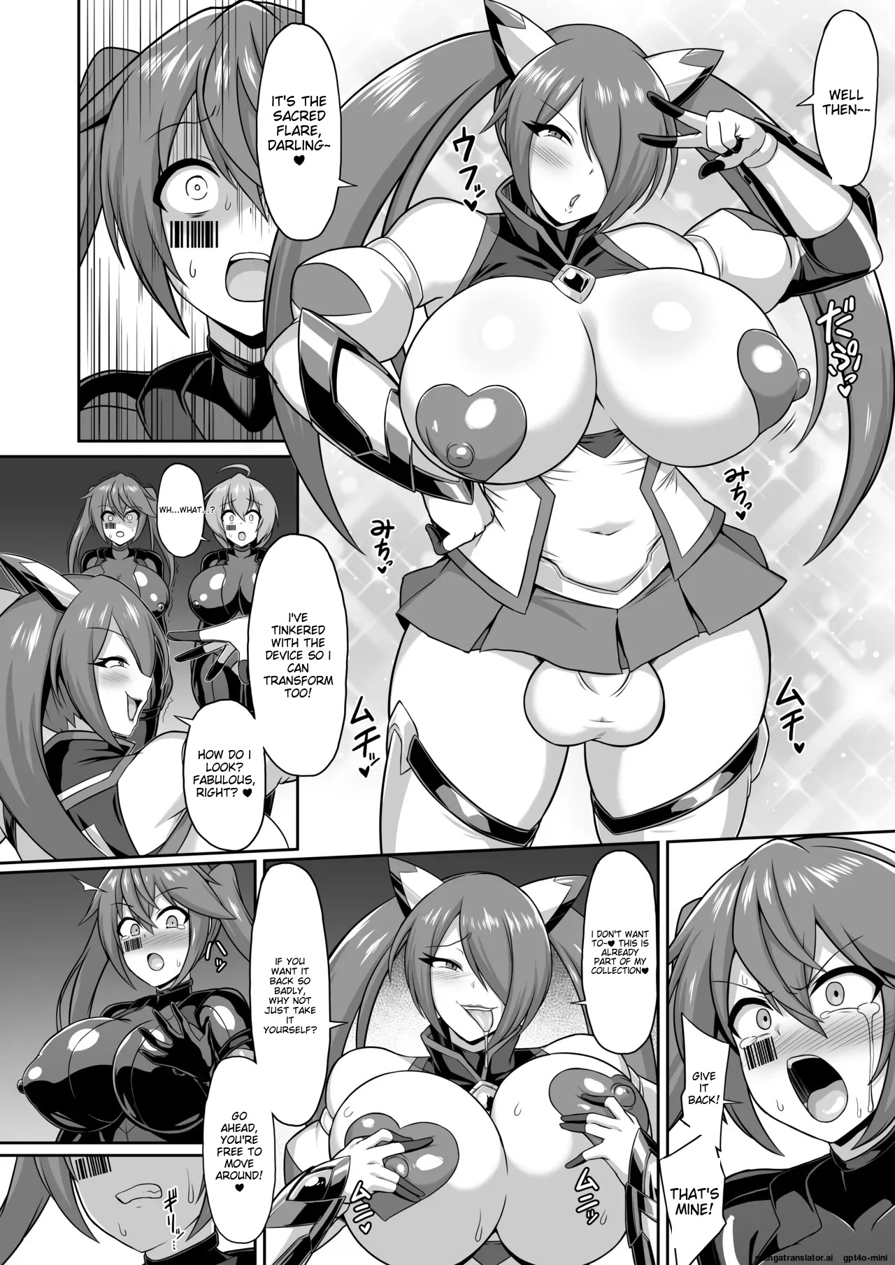 [Ikameshi Shokudou (Ikameshi)] Seisou Kouki Sacred Flare & Aqua -Buzama Sentouin-ka Songen Hakai Keikaku- [English] [MTL] - Page 28