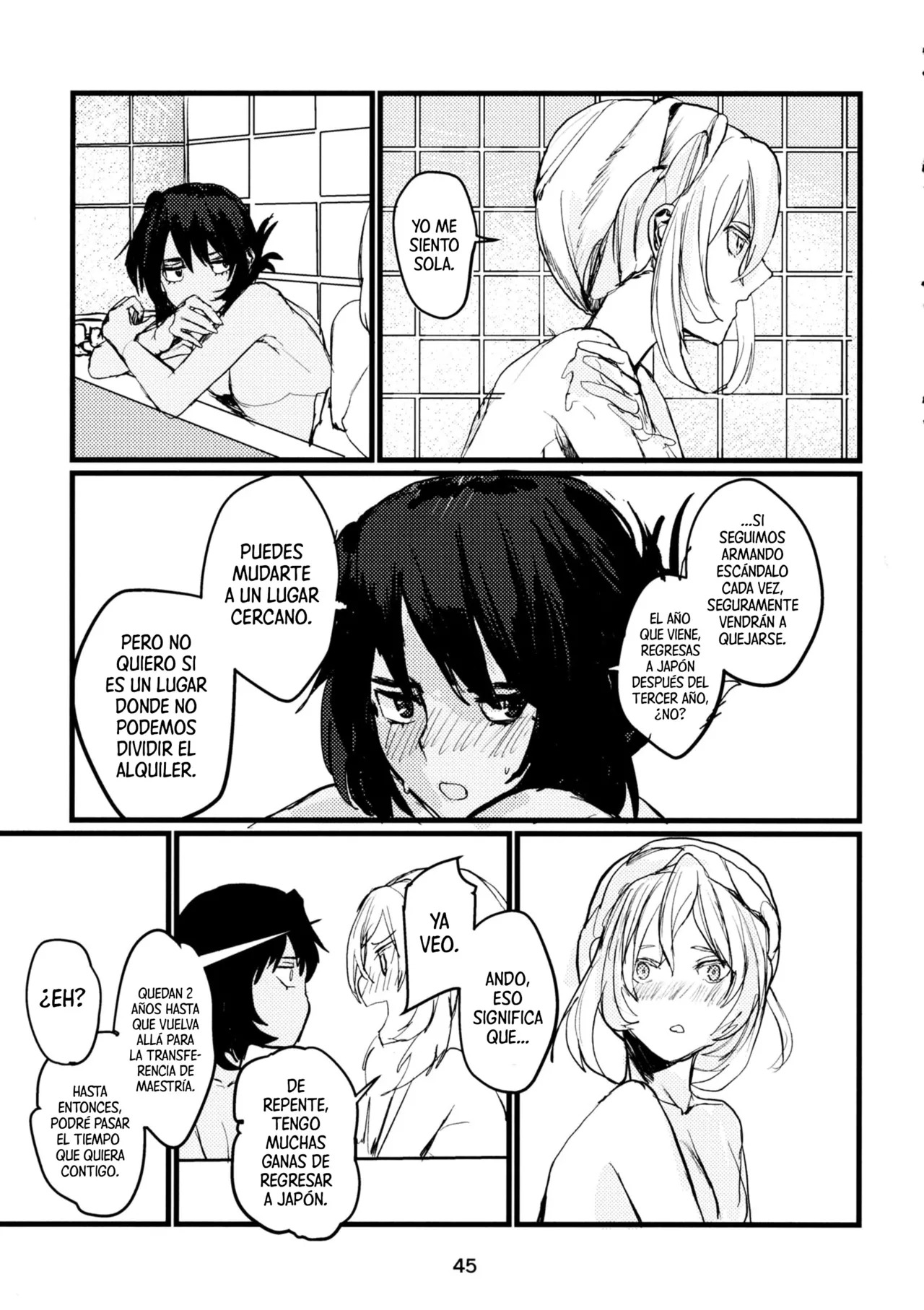 (C95) [GOLEM, Inc. (Ito)] Fuyu no Zankou / 5-nen no Echo | Resplandor crepuscular del invierno / Ecos de 5 años (Girls und Panzer) [Spanish] [Mister Nugget] - Page 44