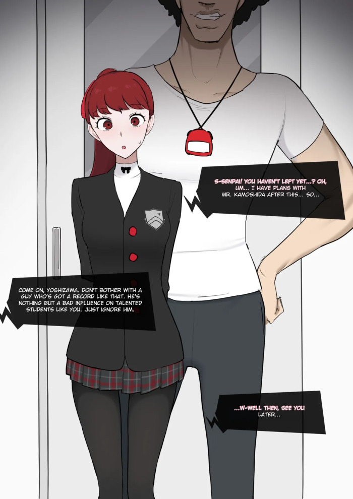 [Giga] Kasumi Yoshizawa x Kamoshida + Prequel (Persona 5) [English]