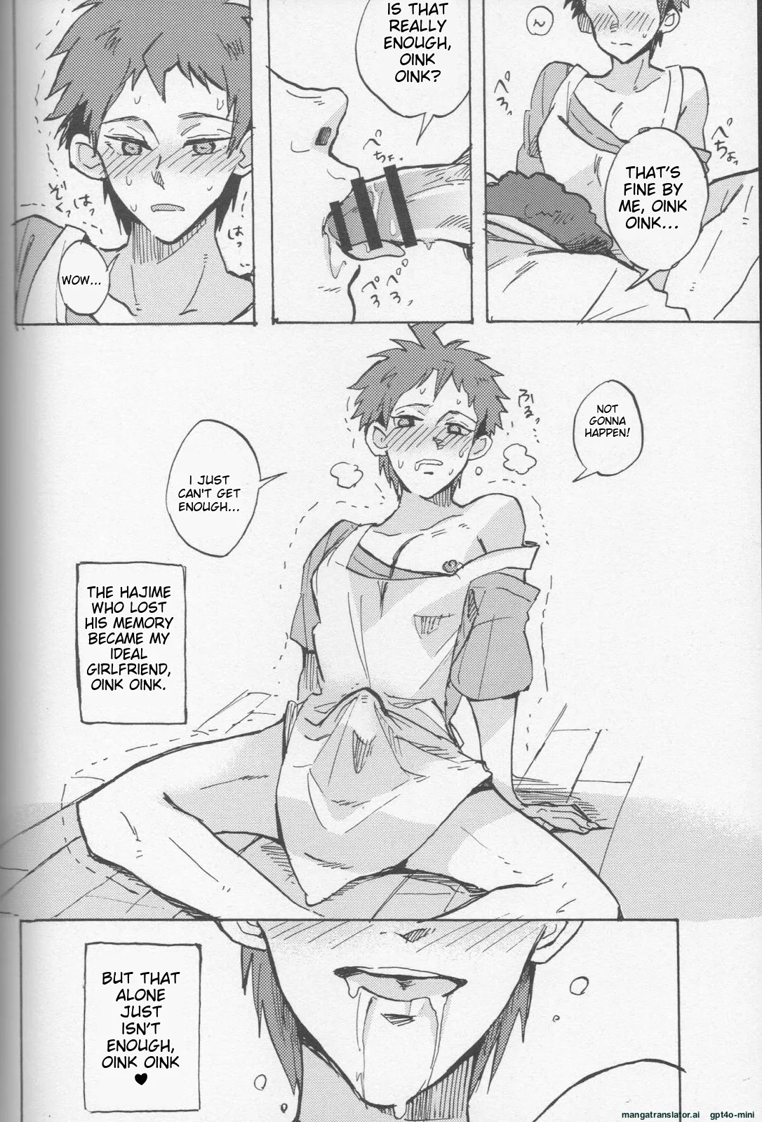 (SC62) [Ankuontan (Tanashi)] Onaji Yobi Gakka no Kuse ni Kuso Majime na Hinata Hajime ga Kioku Soushitsu ni Natte Bokuchin no Dosukebe Kanojo ni naru nante...!? (Danganronpa) [MTL] - Page 60