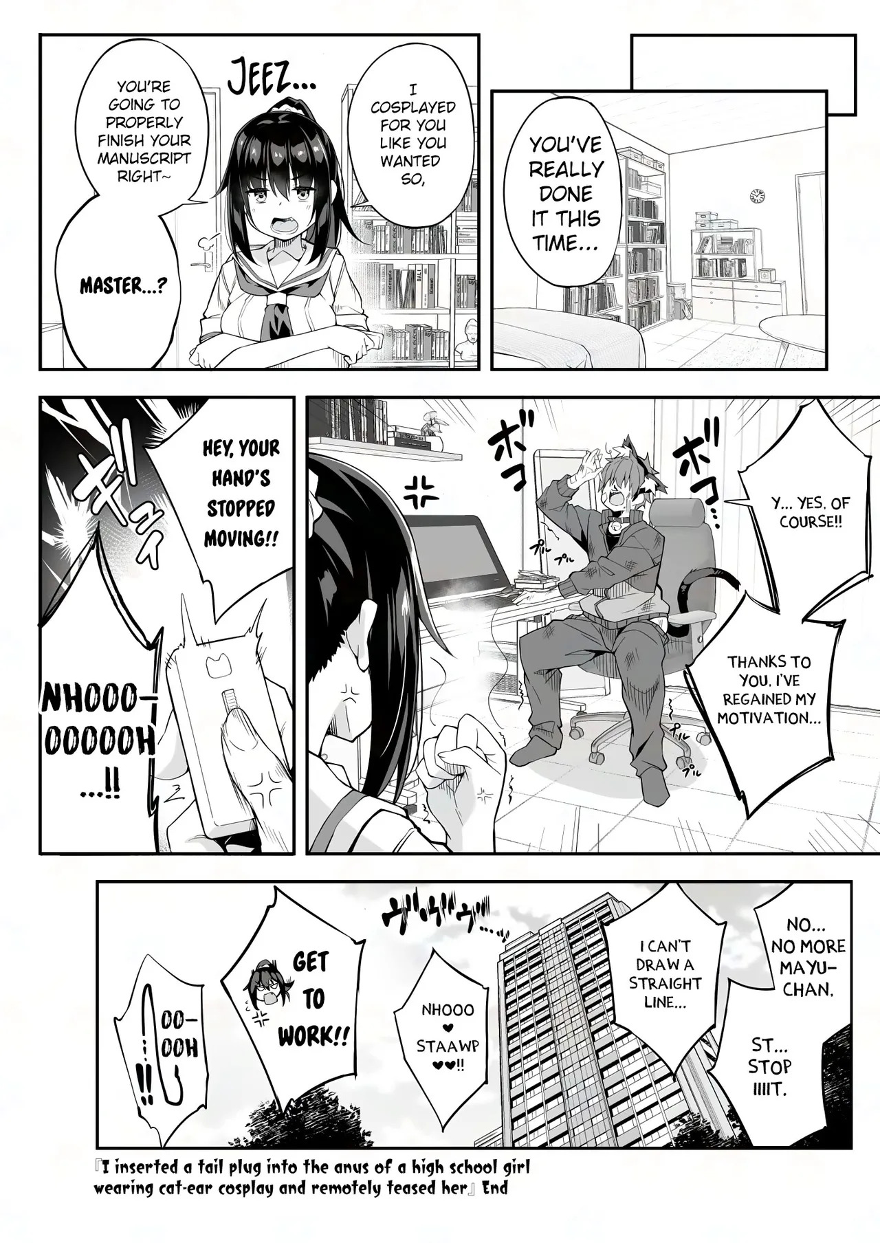 [Otukimi Koubo (Akizora Momidi)] JK Kaji Daikou Series Nekomimi Cosplay JK no Anal ni Shippo Plug o Sashite Enkaku Sousa de Itazura Shite Mita | High School Girl Housekeeping Series I Inserted a Tail Plug Into The Anus of a High School Girl Wearing Cat-Ear Cosplay and Remotely Teased Her [English] [MTL] [Digital] - Page 26