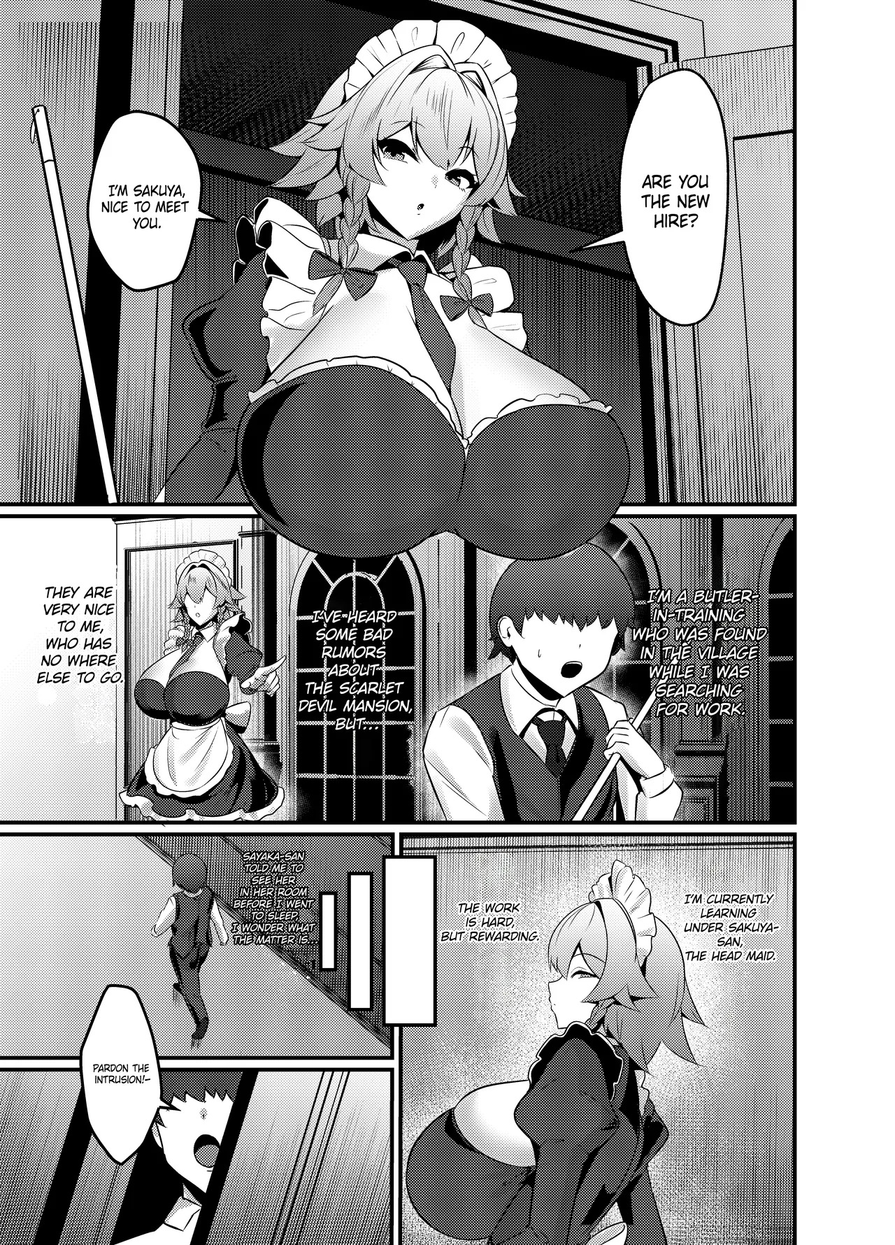 [Gekkou Houchou (Watanabe SINKAI)] Koumakan-shiki Shinjin Kyouiku | Scaret Devil Mansion Style Employee Training (Touhou Project) [Digital] - Page 2