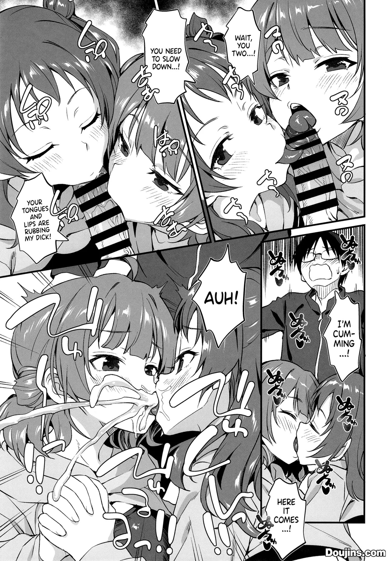 Hanami Shimai no Saikyou Sexercise! | The Hanami Sisters' Great Sexercise! (Gakuen IDOLM@STER) [Digital] [English] {Doujins.com} - Page 16