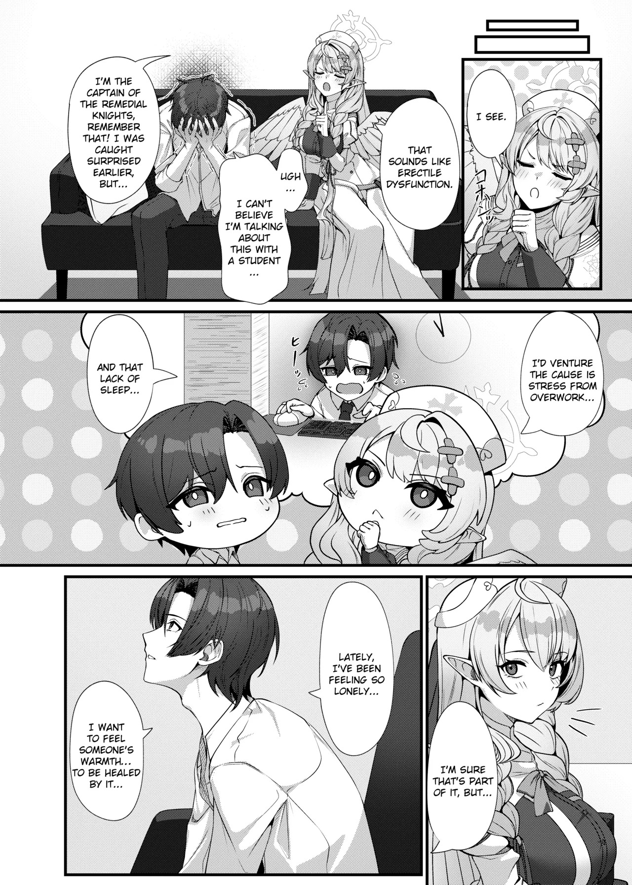 [Mendako Suizokukan (Oruka)] Sensei ni Kyuugo no Te o! | A Helping Hand for Sensei! (Blue Archive) [English] [Literally Starving] [Digital] - Page 10