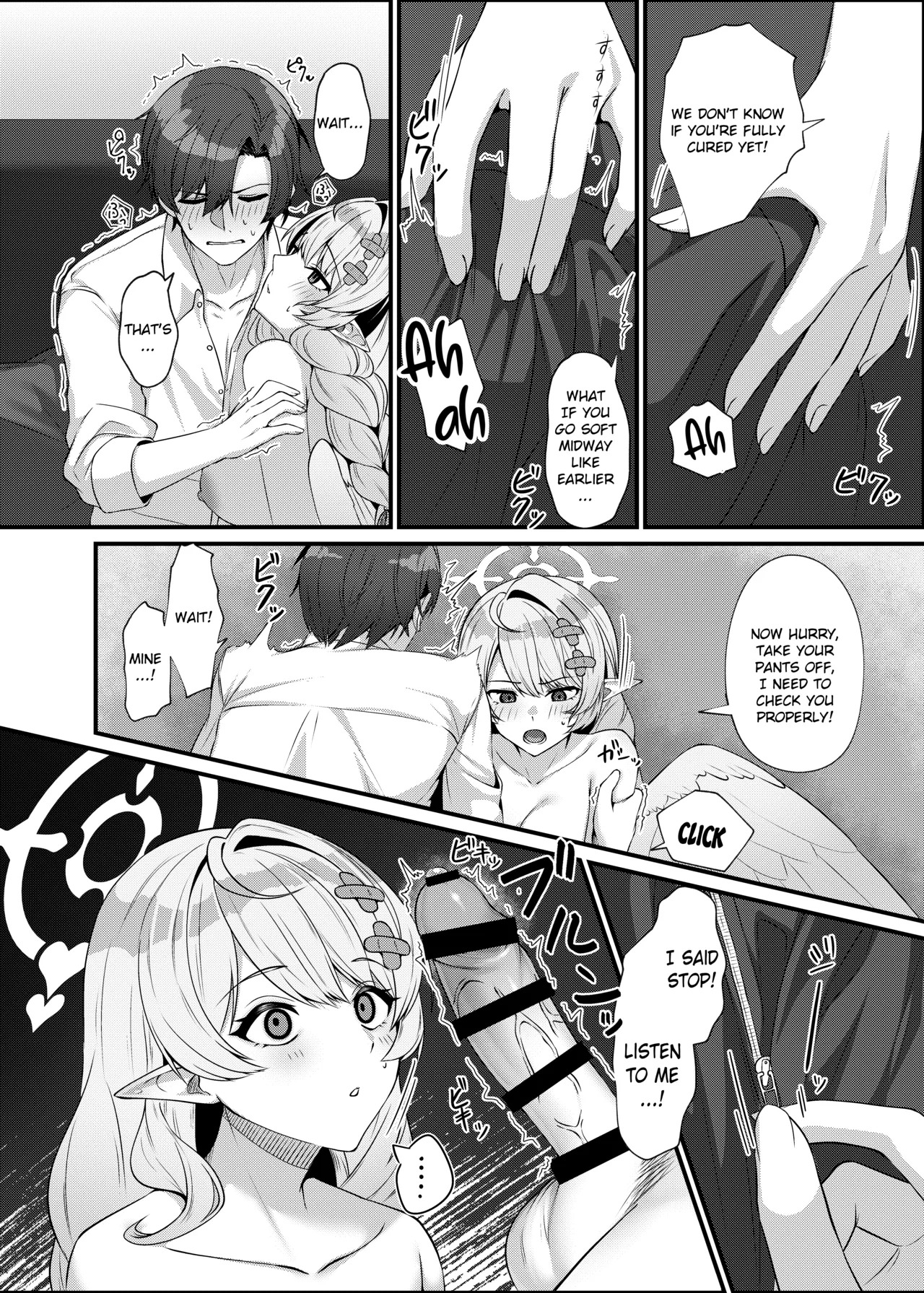 [Mendako Suizokukan (Oruka)] Sensei ni Kyuugo no Te o! | A Helping Hand for Sensei! (Blue Archive) [English] [Literally Starving] [Digital] - Page 18