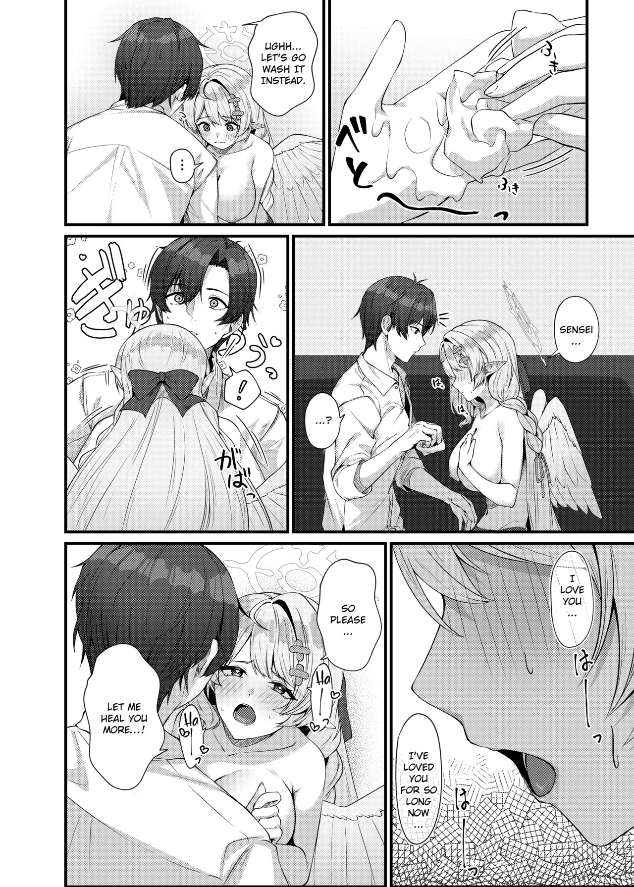 [Mendako Suizokukan (Oruka)] Sensei ni Kyuugo no Te o! | A Helping Hand for Sensei! (Blue Archive) [English] [Literally Starving] [Digital] - Page 24