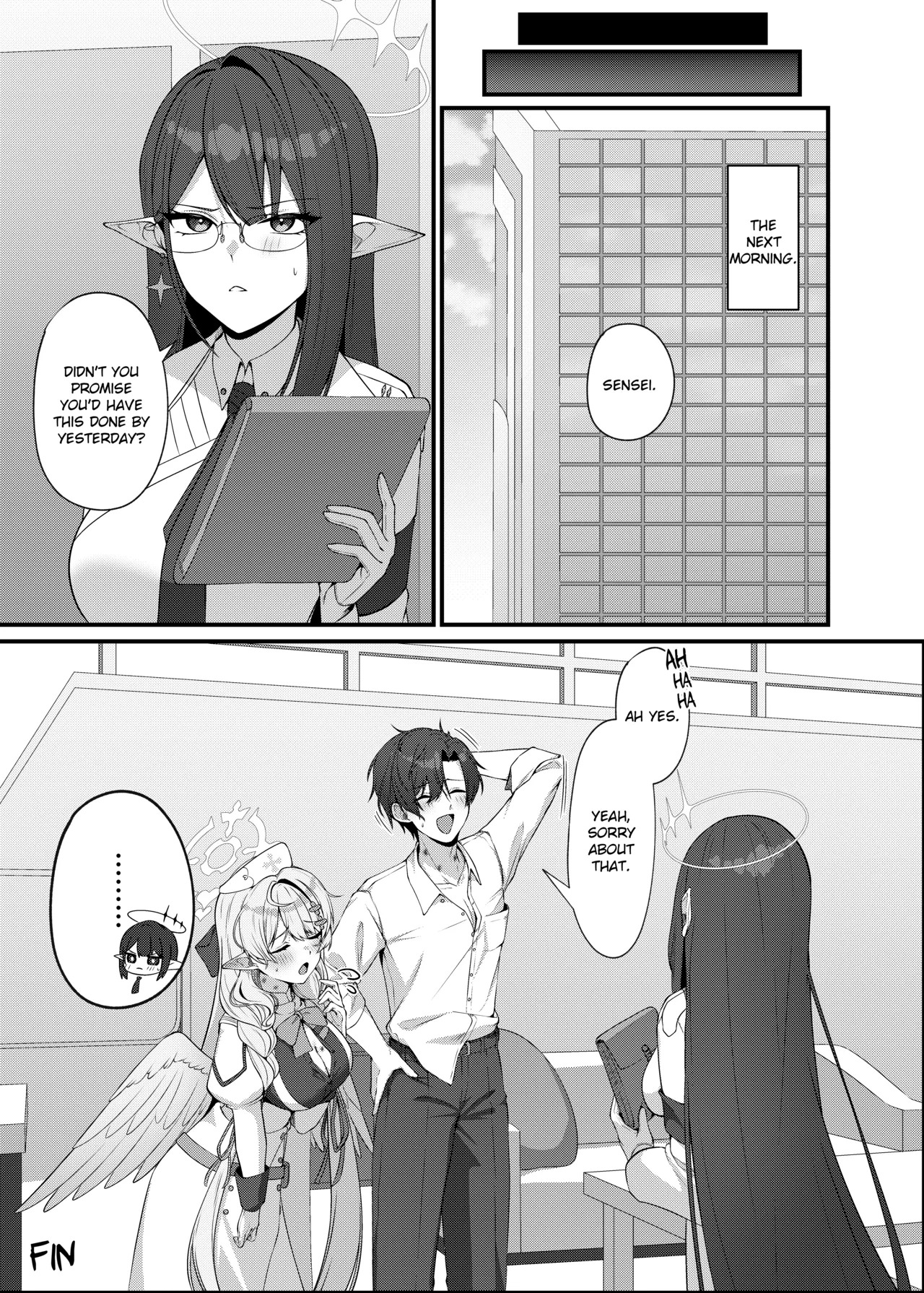 [Mendako Suizokukan (Oruka)] Sensei ni Kyuugo no Te o! | A Helping Hand for Sensei! (Blue Archive) [English] [Literally Starving] [Digital] - Page 37